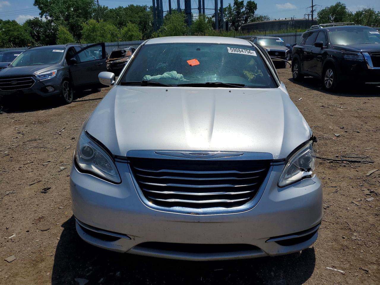 2012 Chrysler 200 Lx Silver vin: 1C3CCBAB8CN319044