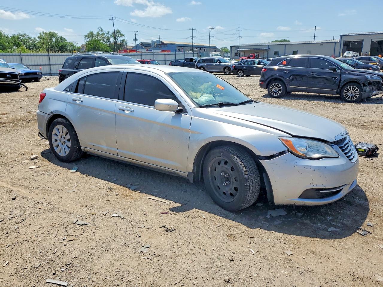 2012 Chrysler 200 Lx Silver vin: 1C3CCBAB8CN319044