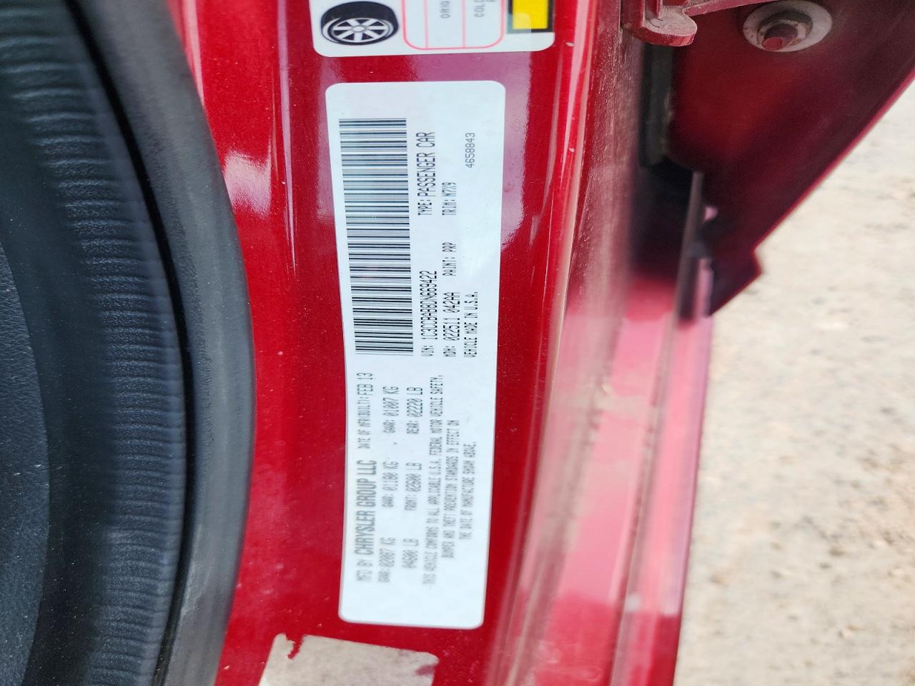 2013 Chrysler 200 Lx Темно-бордовый vin: 1C3CCBAB8DN669422