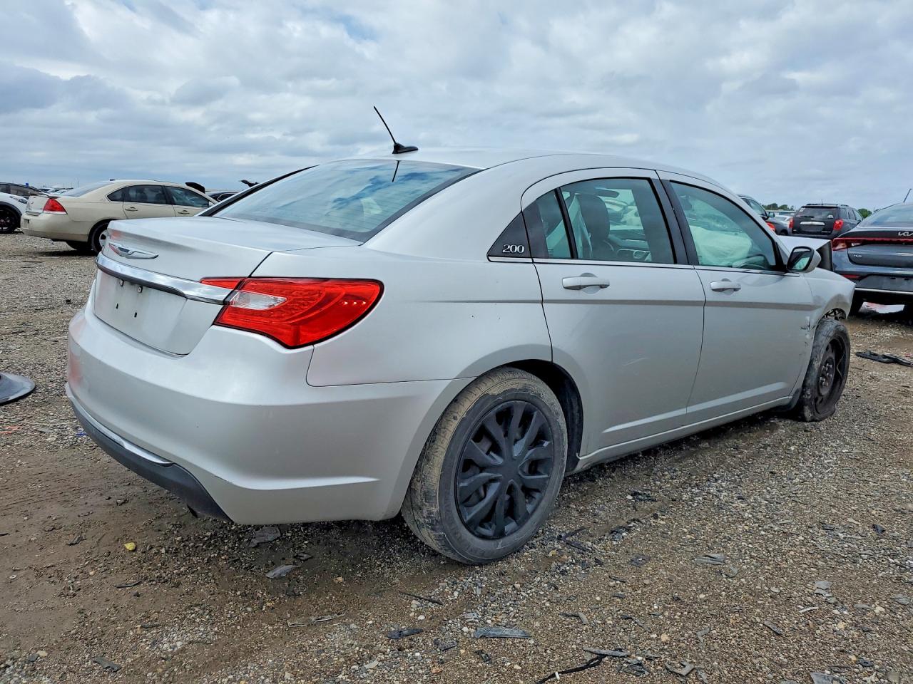 2012 Chrysler 200 Lx Silver vin: 1C3CCBAB9CN101839