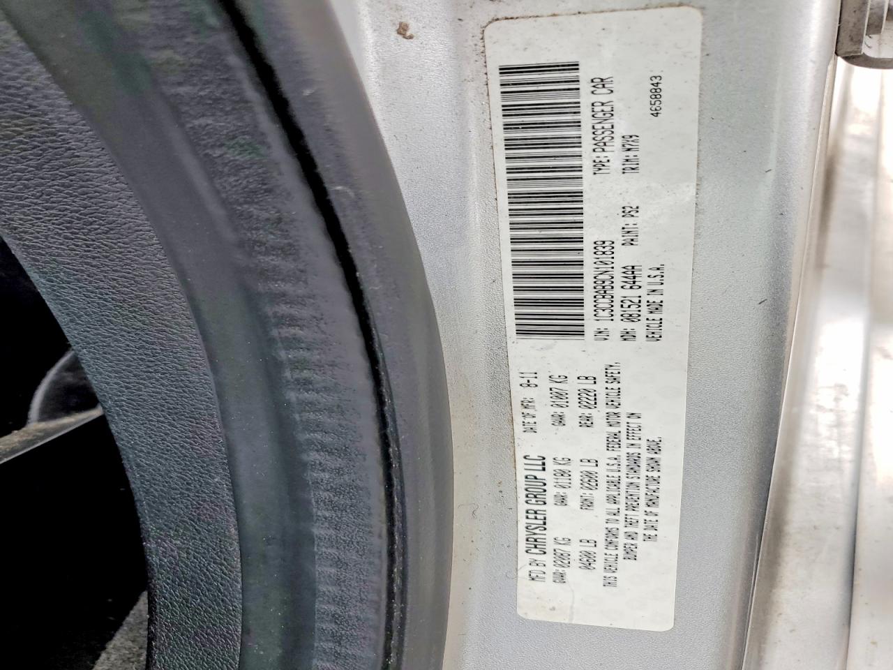 2012 Chrysler 200 Lx Silver vin: 1C3CCBAB9CN101839