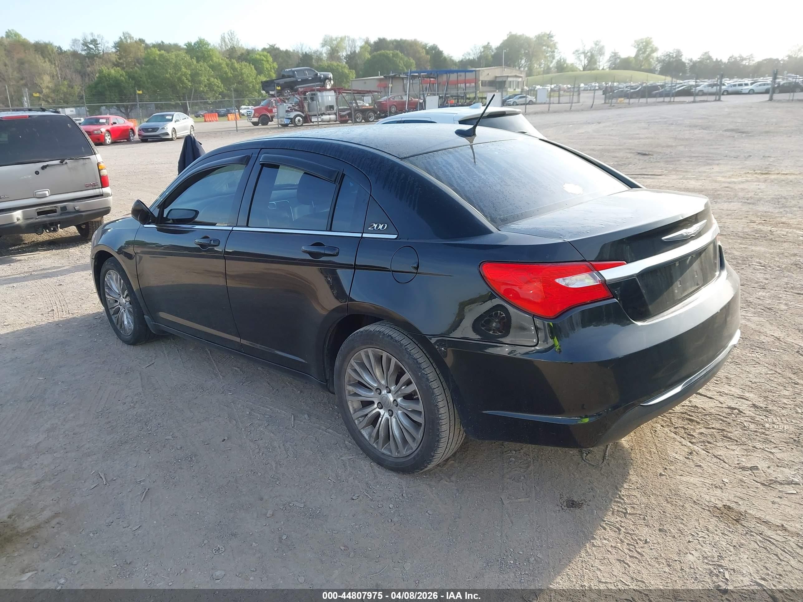 2012 Chrysler 200 Lx Black vin: 1C3CCBAB9CN104045