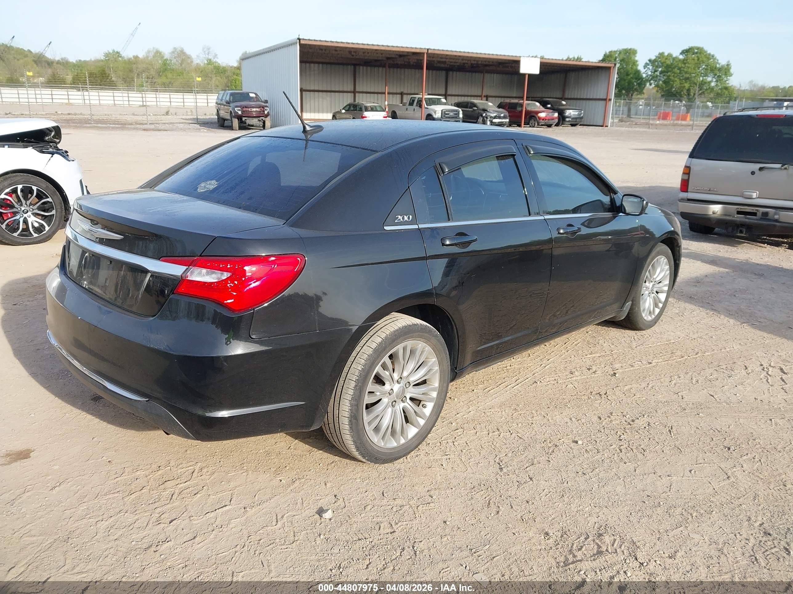 2012 Chrysler 200 Lx Black vin: 1C3CCBAB9CN104045