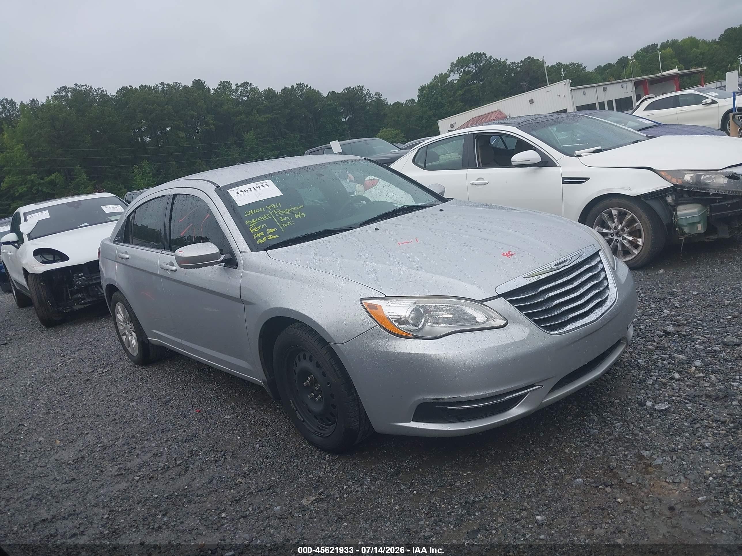 2012 Chrysler 200 Lx Silver vin: 1C3CCBAB9CN104949