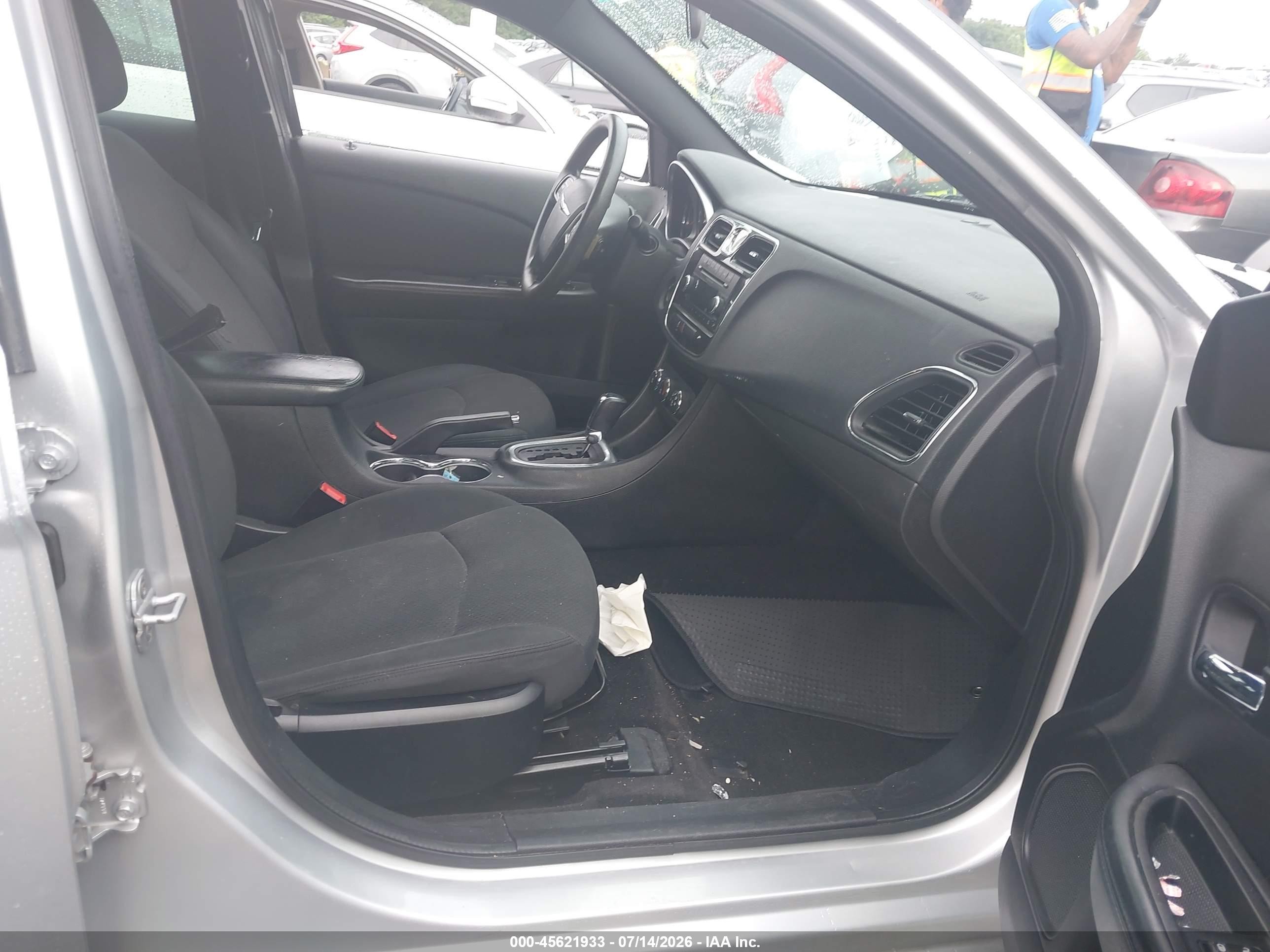 2012 Chrysler 200 Lx Silver vin: 1C3CCBAB9CN104949