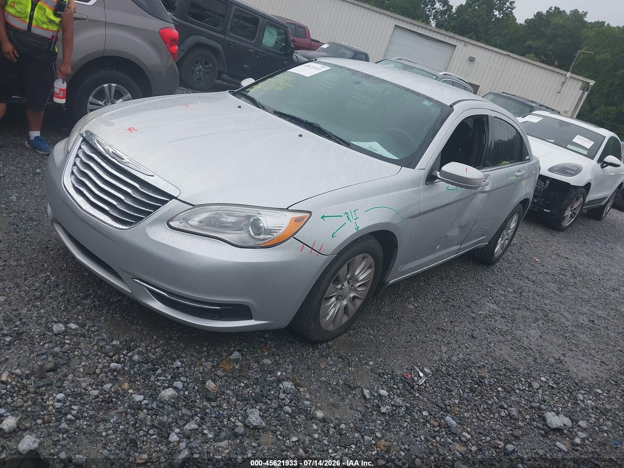 2012 Chrysler 200 Lx Silver vin: 1C3CCBAB9CN104949