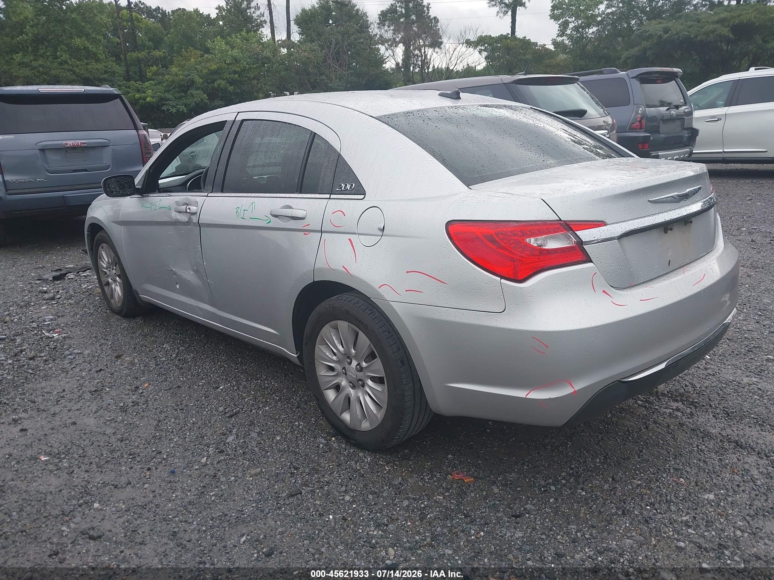 2012 Chrysler 200 Lx Silver vin: 1C3CCBAB9CN104949