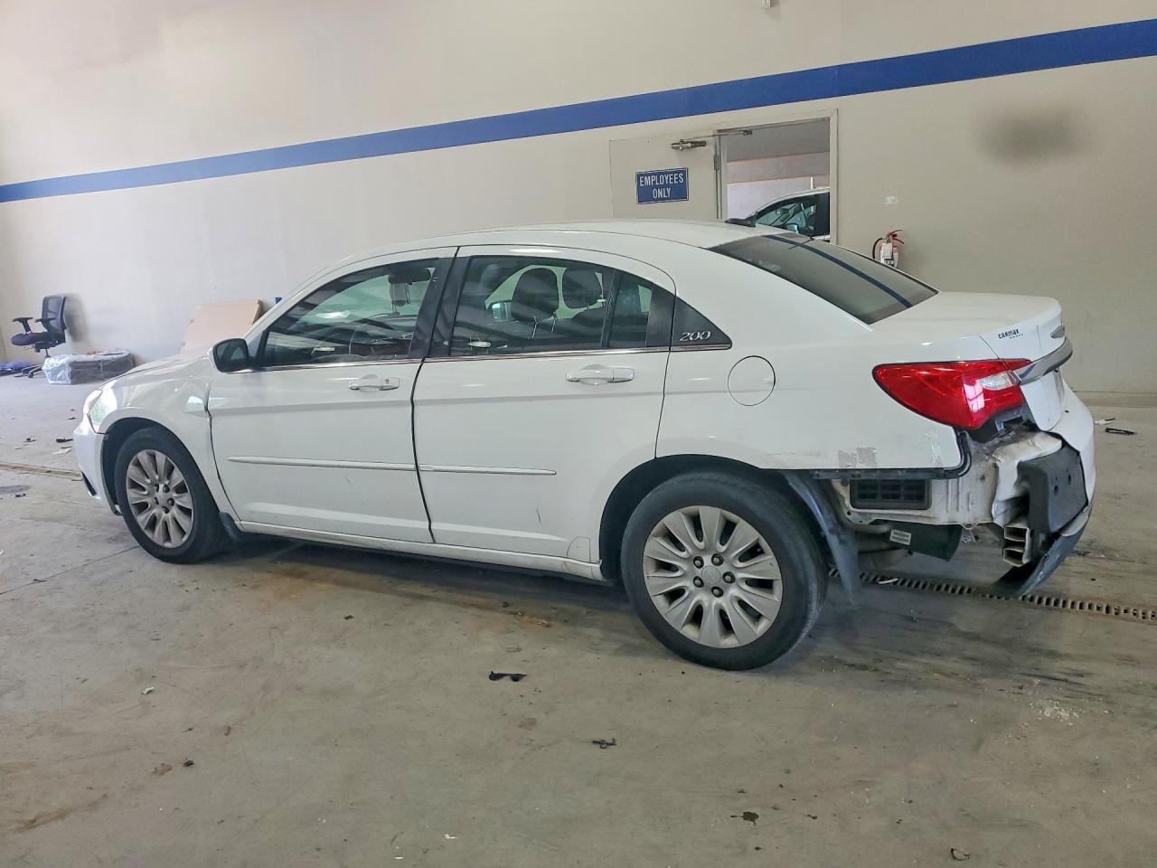 2012 Chrysler 200 Lx White vin: 1C3CCBAB9CN145632