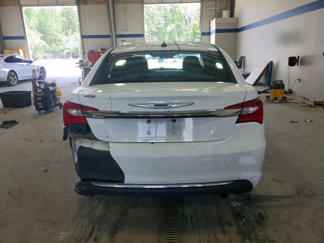 2012 Chrysler 200 Lx White vin: 1C3CCBAB9CN145632