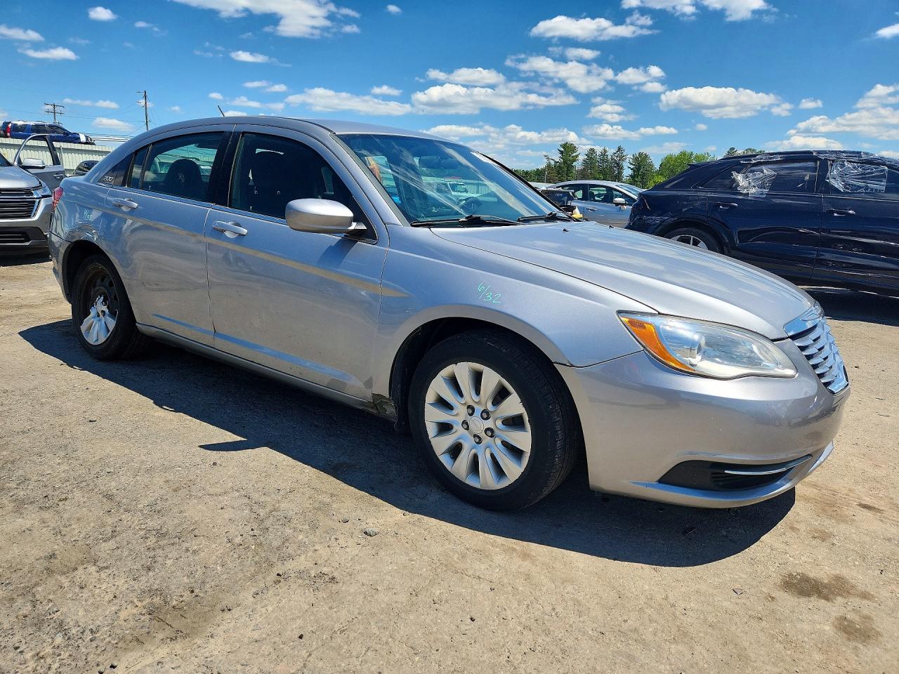 2014 Chrysler 200 Lx Silver vin: 1C3CCBAB9EN208750