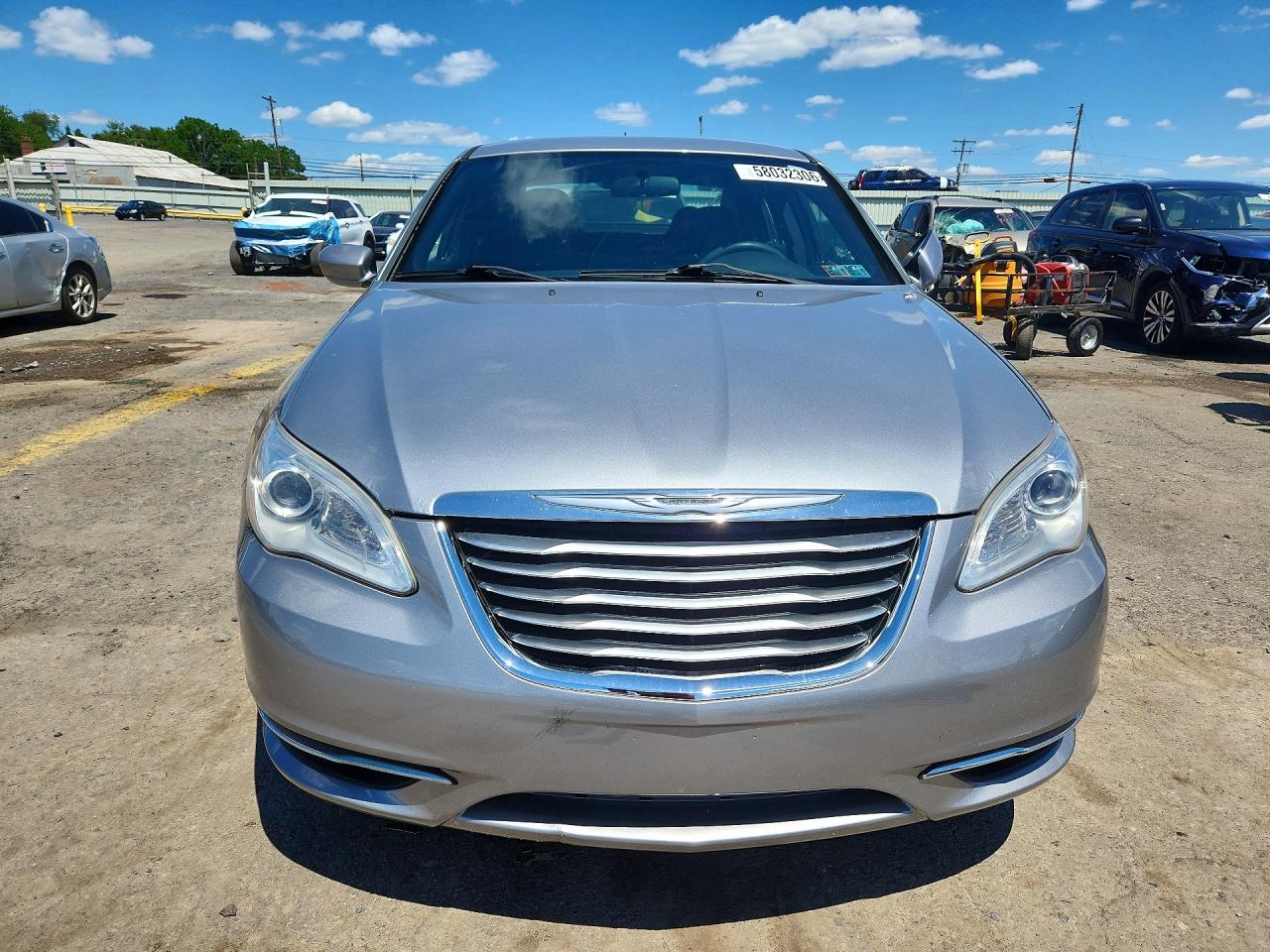 2014 Chrysler 200 Lx Silver vin: 1C3CCBAB9EN208750