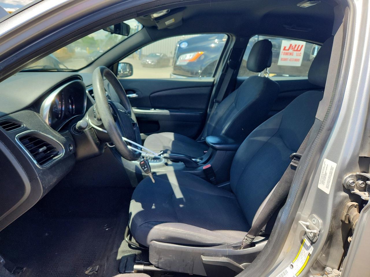 2014 Chrysler 200 Lx Silver vin: 1C3CCBAB9EN208750