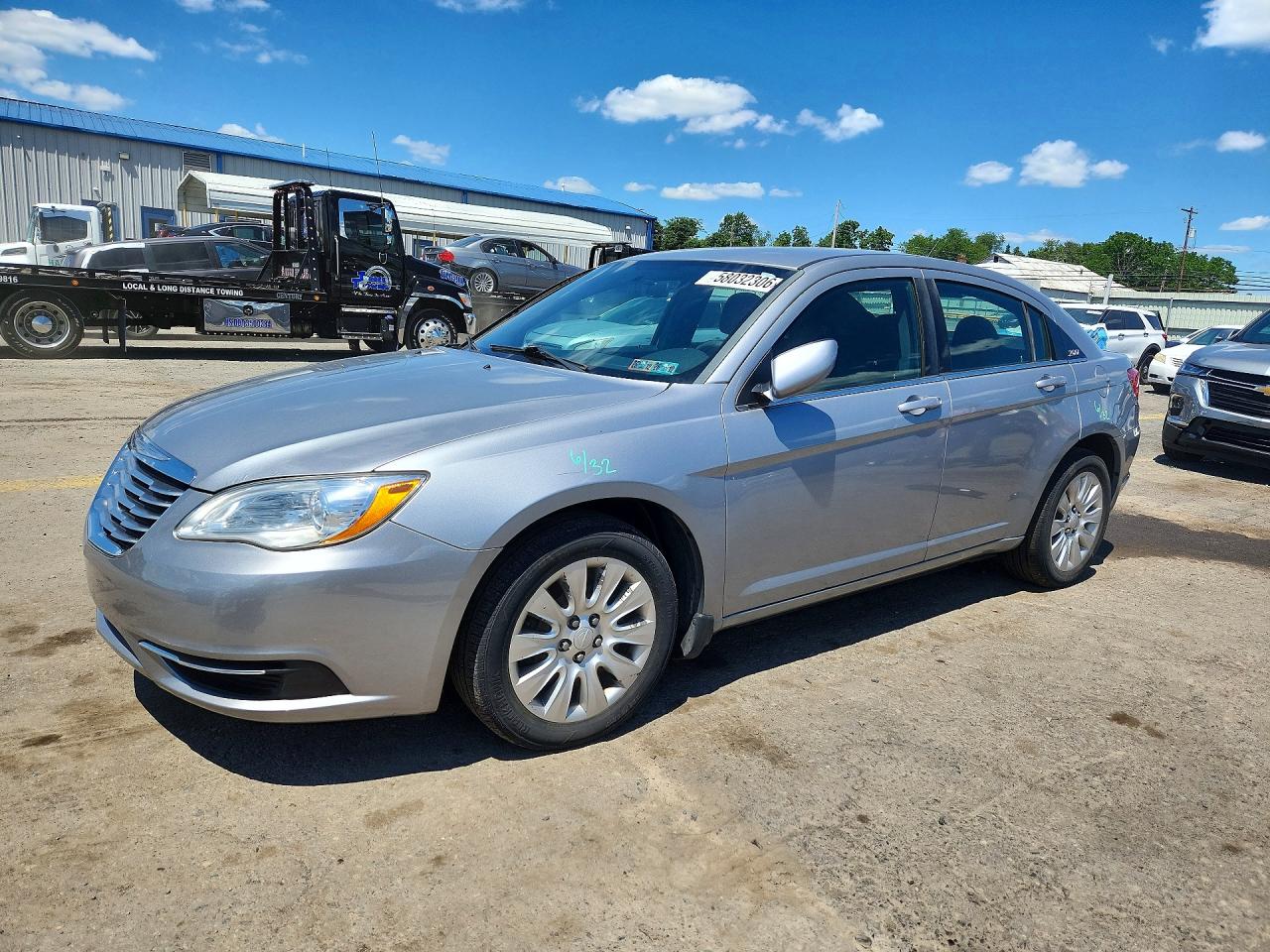 2014 Chrysler 200 Lx Silver vin: 1C3CCBAB9EN208750