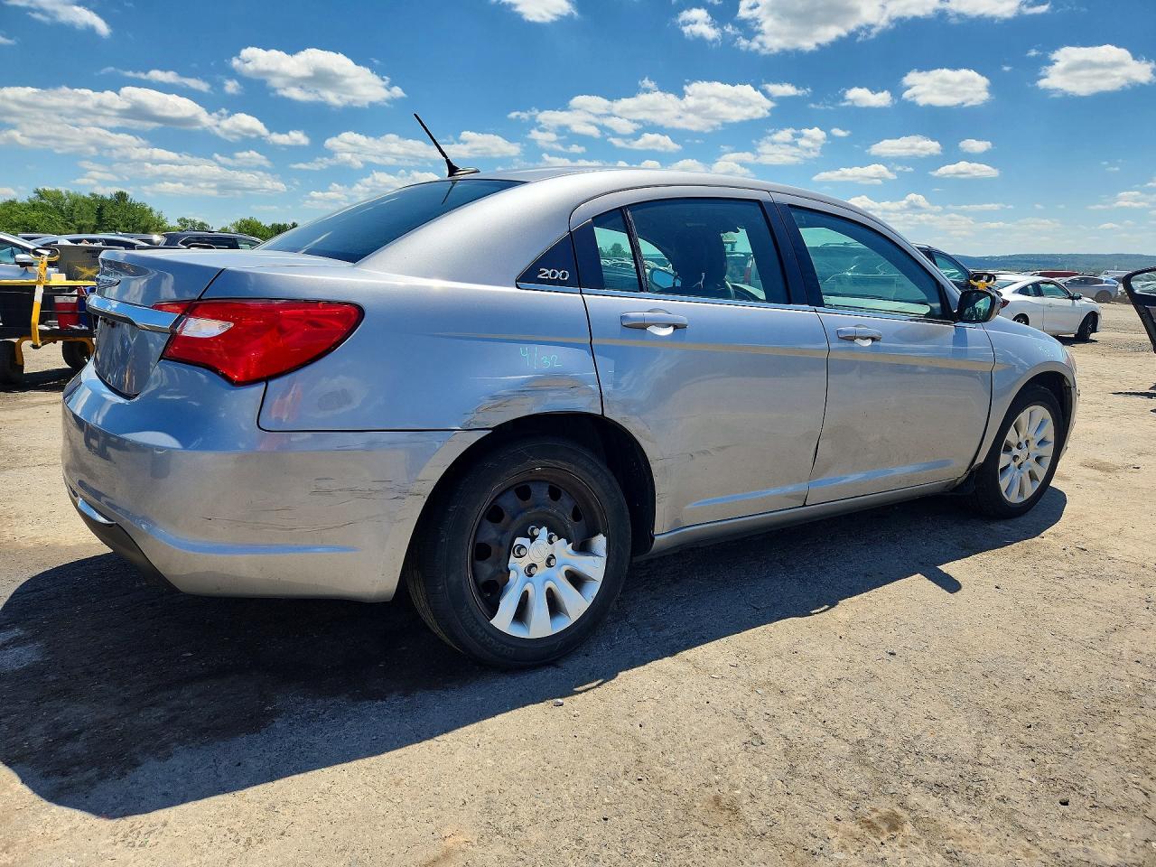 2014 Chrysler 200 Lx Silver vin: 1C3CCBAB9EN208750