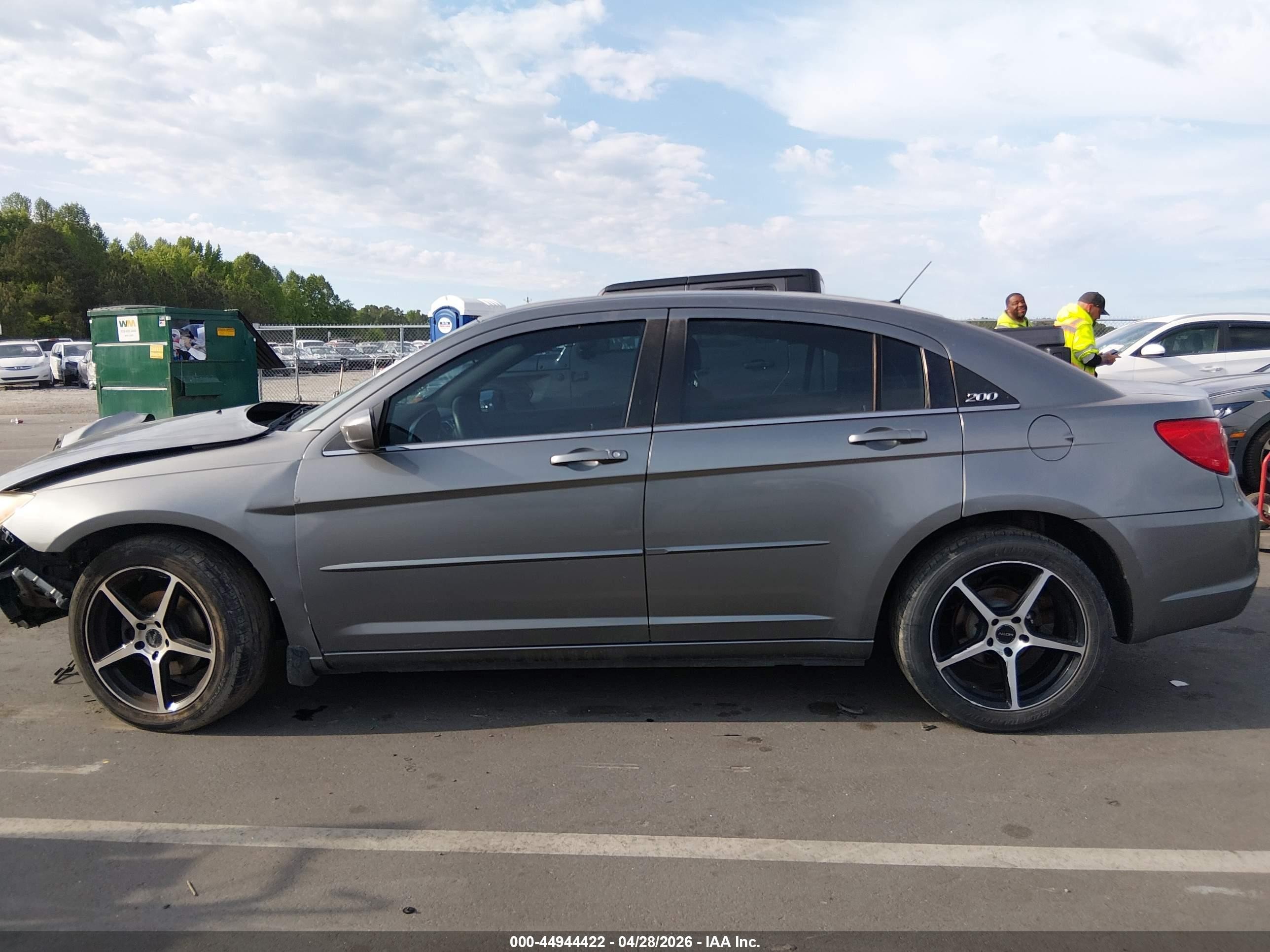 2012 Chrysler 200 Lx Gray vin: 1C3CCBABXCN240880