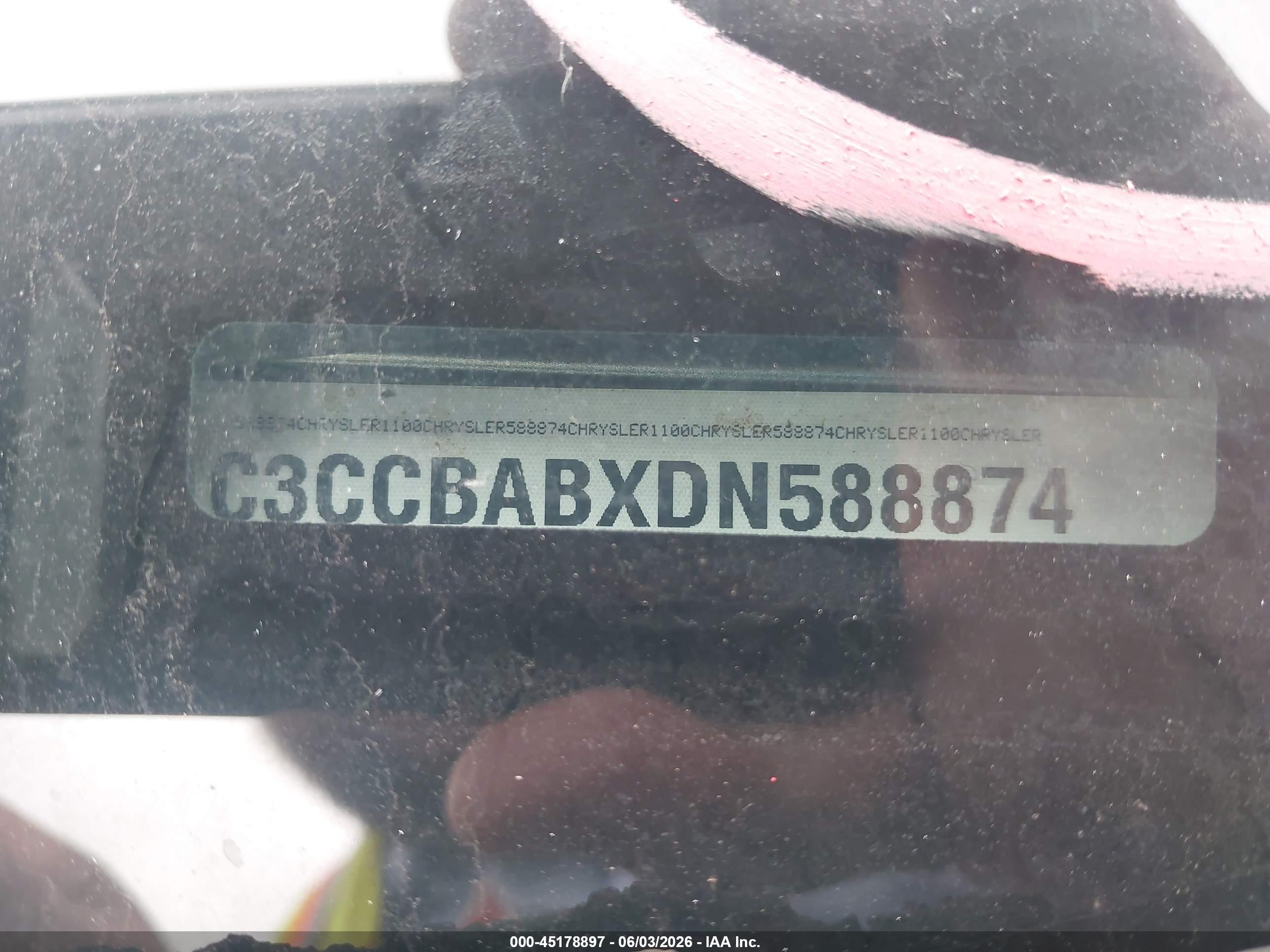 2013 Chrysler 200 Lx Серый vin: 1C3CCBABXDN588874
