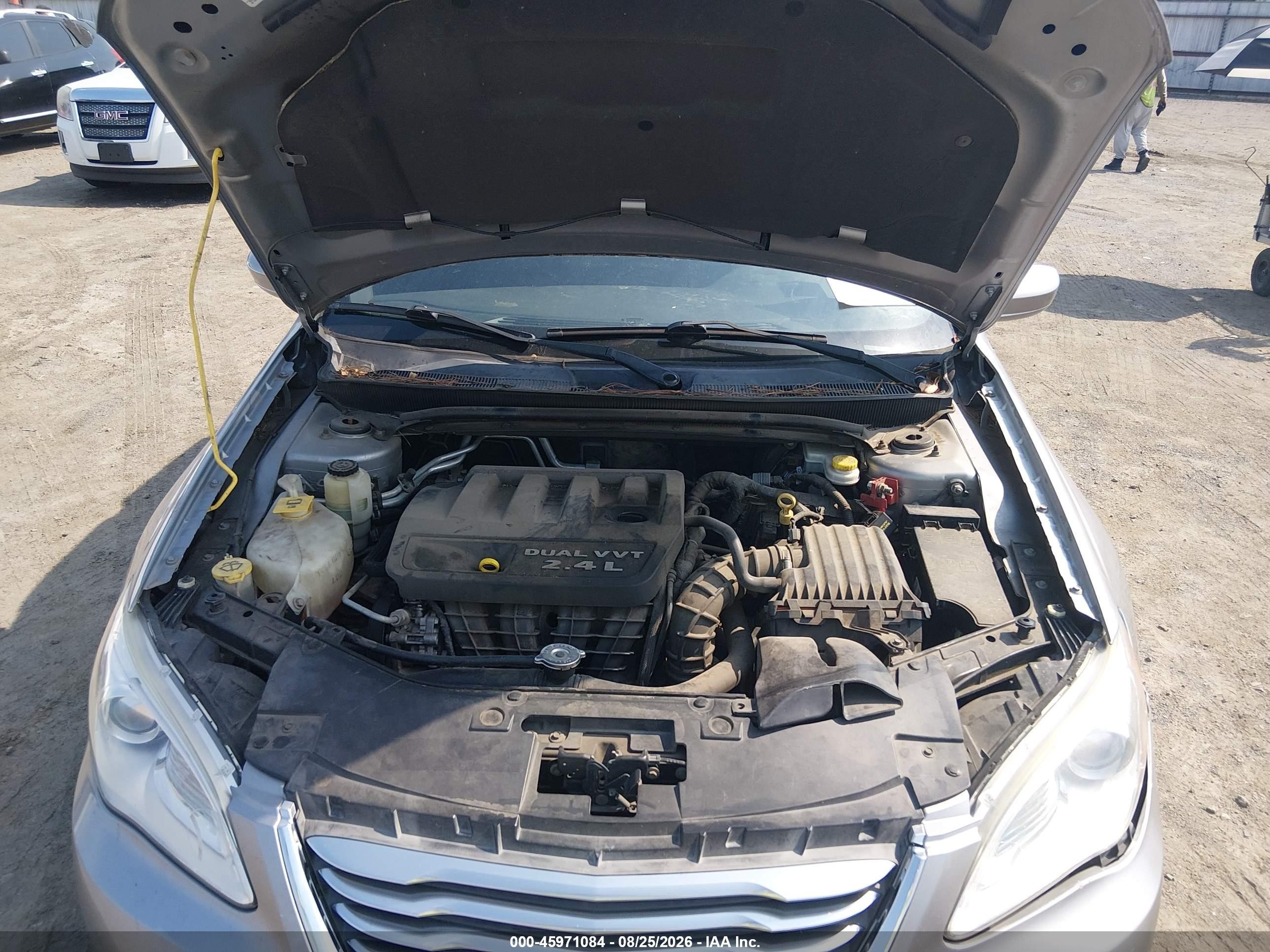 2013 Chrysler 200 Lx Gray vin: 1C3CCBABXDN734058