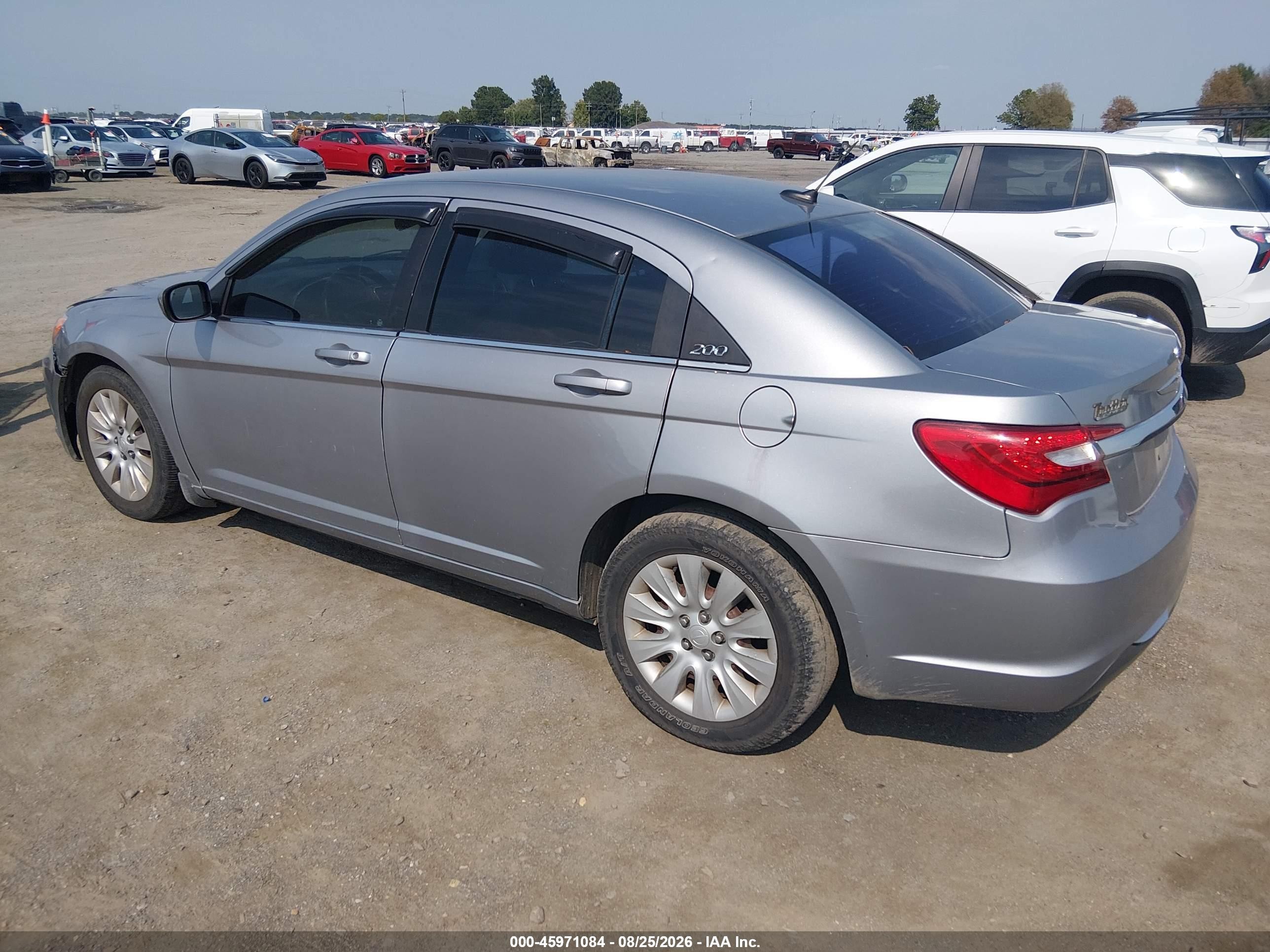 2013 Chrysler 200 Lx Gray vin: 1C3CCBABXDN734058