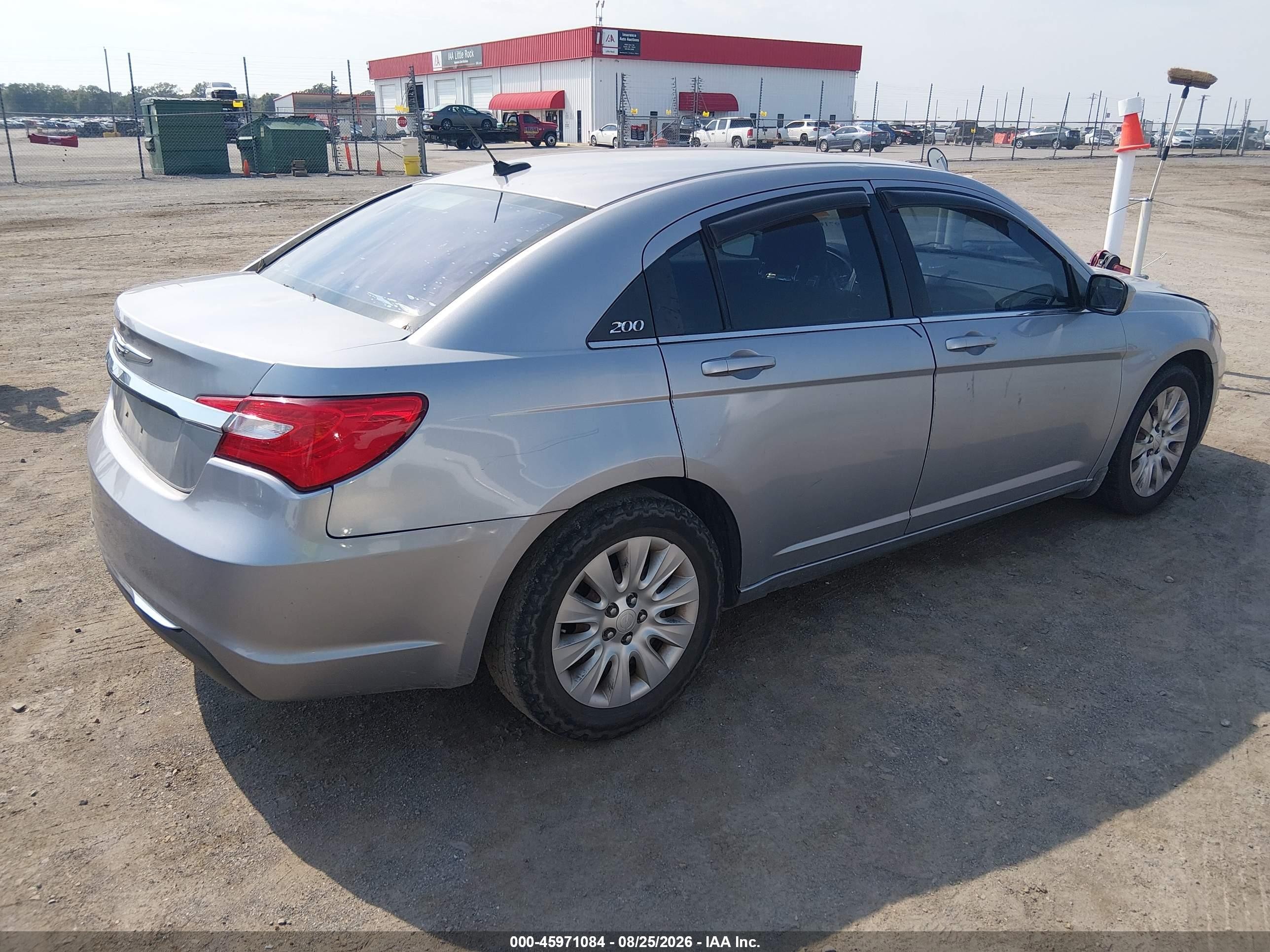 2013 Chrysler 200 Lx Gray vin: 1C3CCBABXDN734058