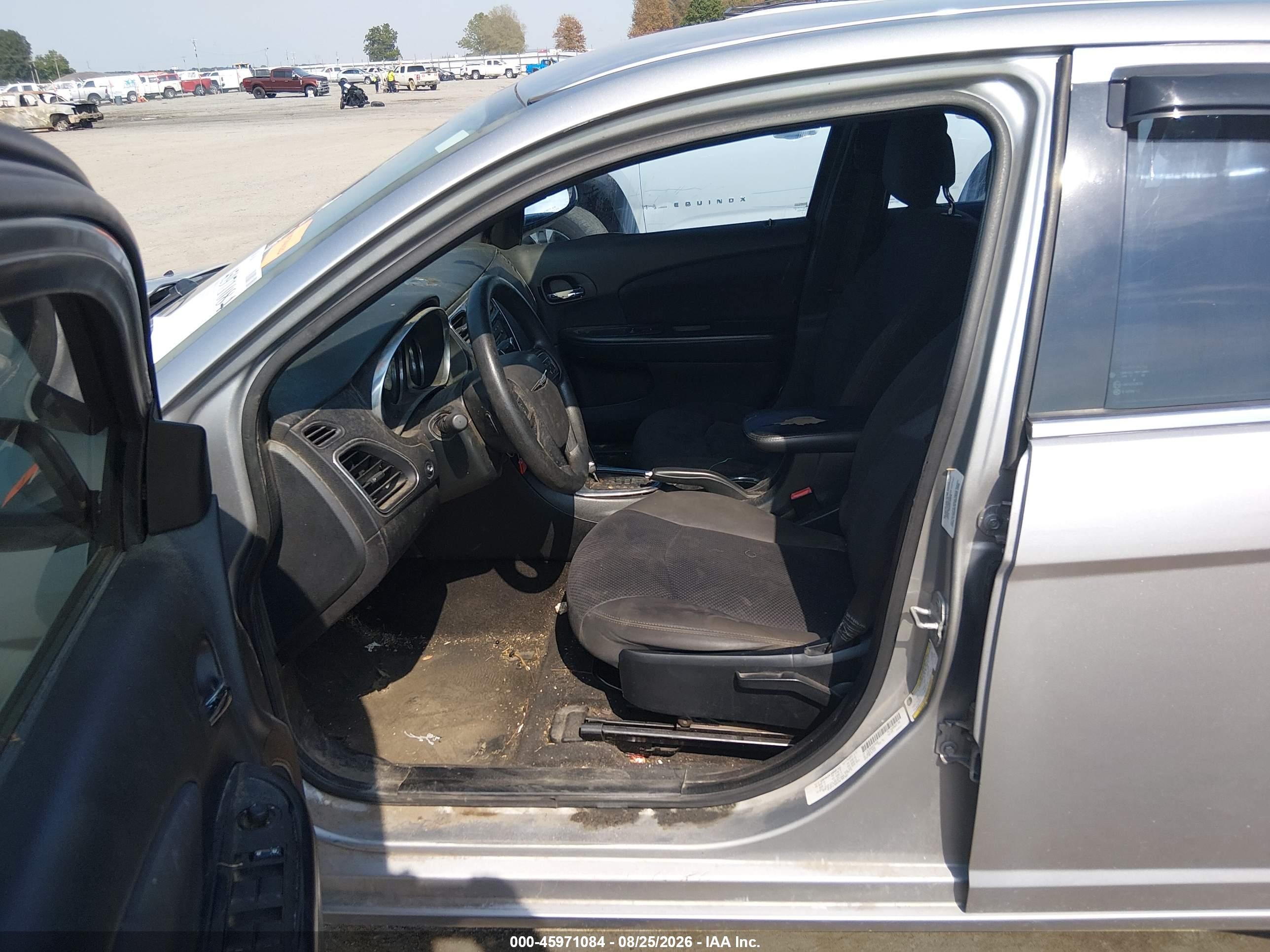 2013 Chrysler 200 Lx Gray vin: 1C3CCBABXDN734058