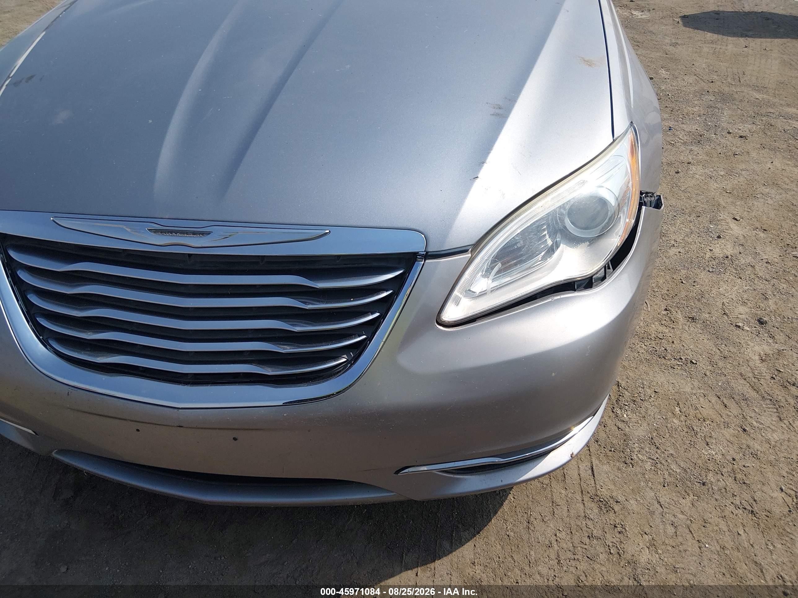 2013 Chrysler 200 Lx Gray vin: 1C3CCBABXDN734058