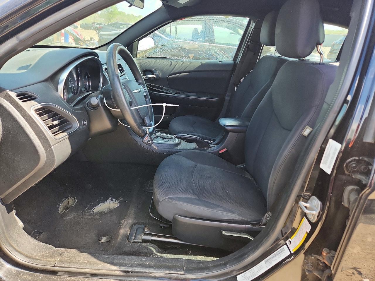 2014 Chrysler 200 Lx Black vin: 1C3CCBABXEN208756