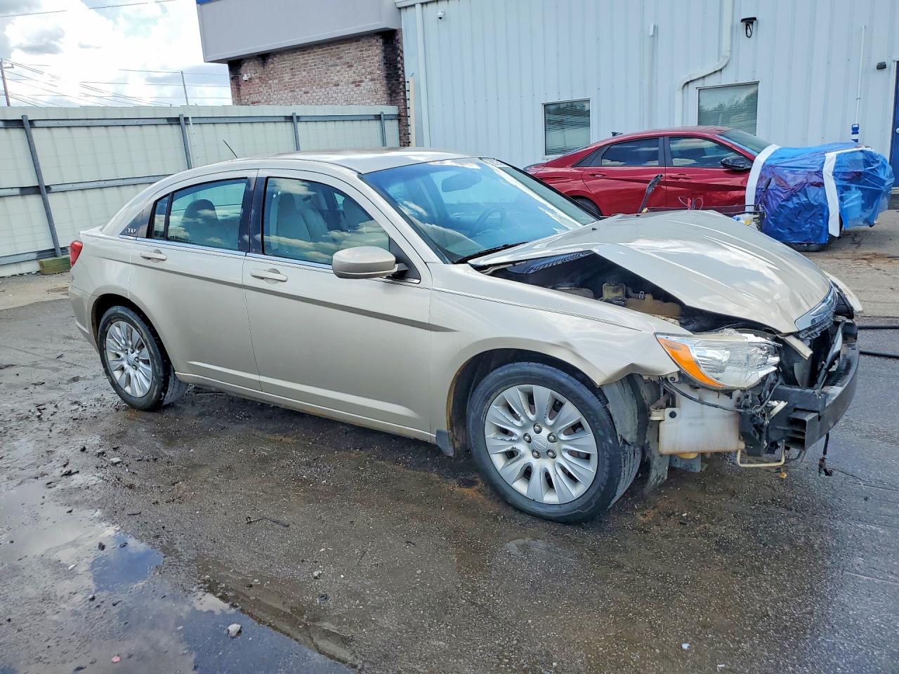 2013 Chrysler 200 Lx Beige vin: 1C3CCBAG0DN728524