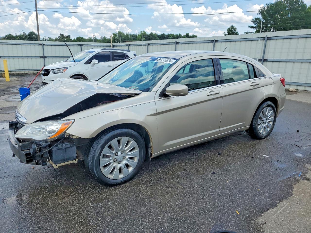 2013 Chrysler 200 Lx Бежевый vin: 1C3CCBAG0DN728524