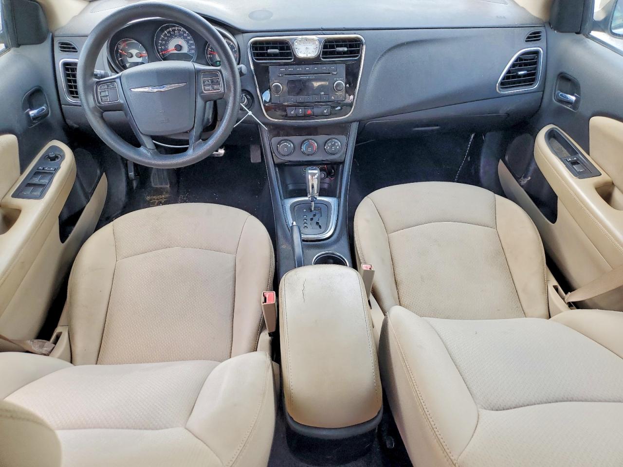 2013 Chrysler 200 Lx Beige vin: 1C3CCBAG0DN728524