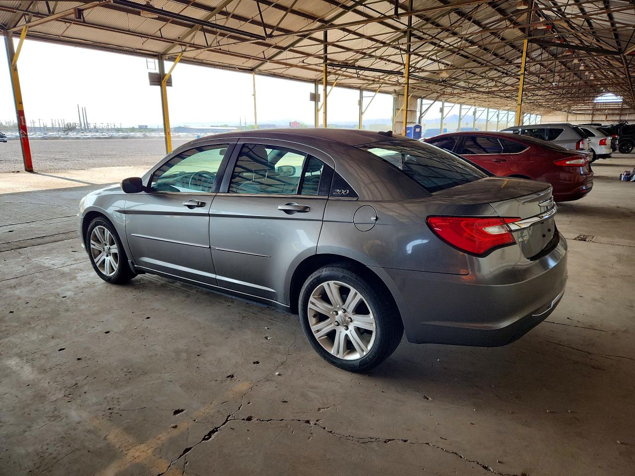 2012 Chrysler 200 Lx Gray vin: 1C3CCBAG2CN228475