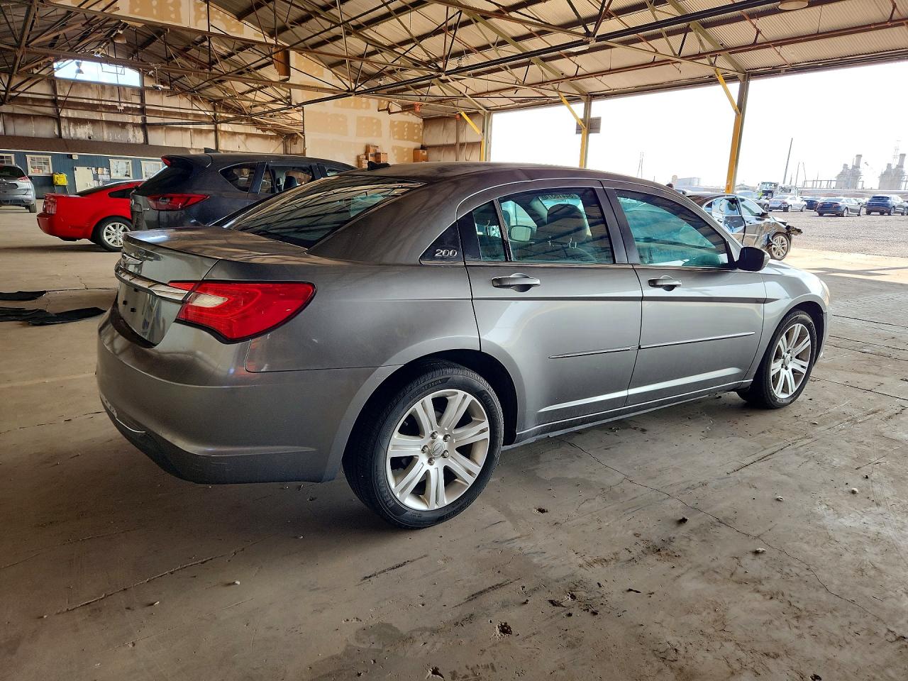 2012 Chrysler 200 Lx Gray vin: 1C3CCBAG2CN228475