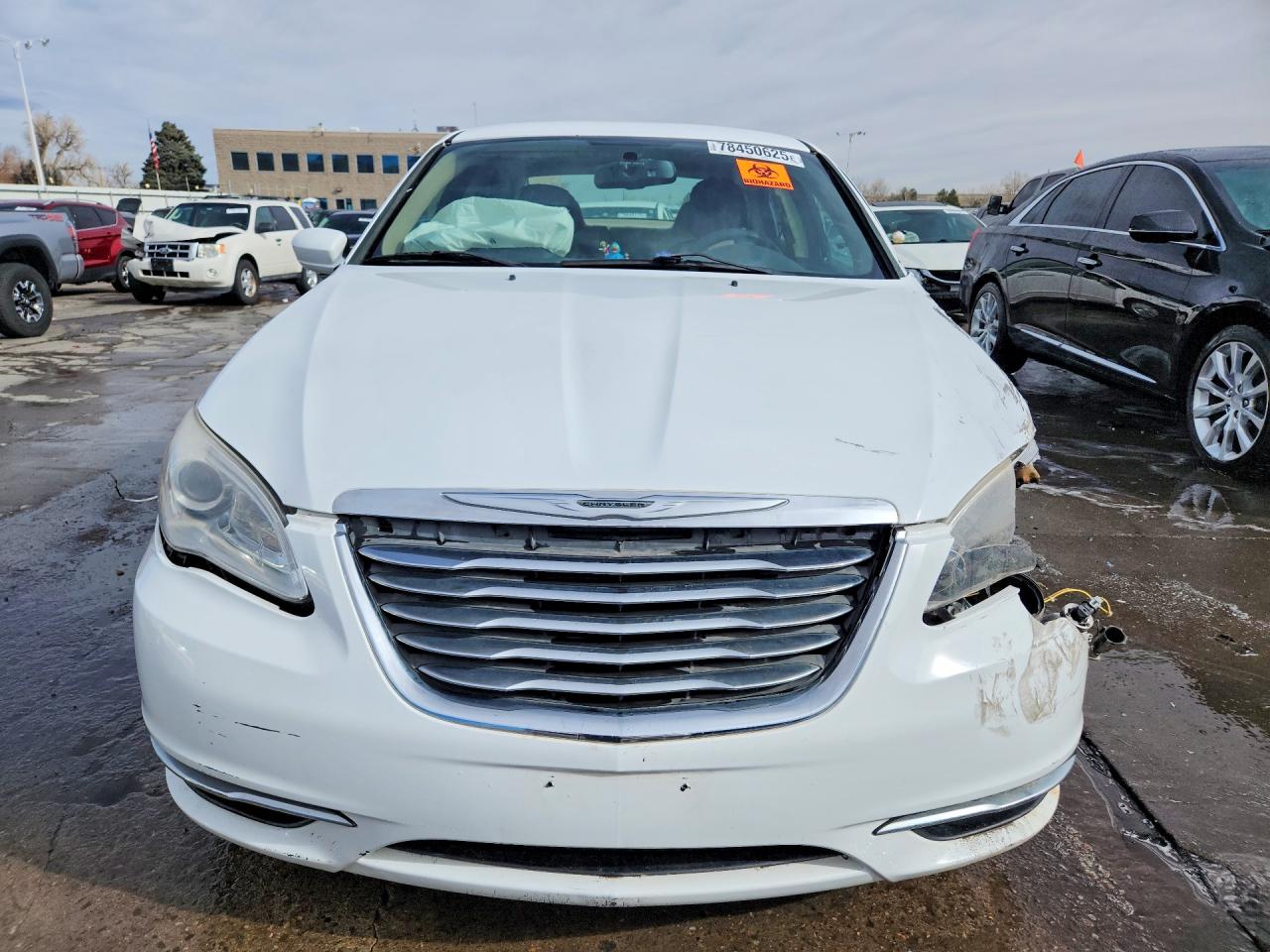2013 Chrysler 200 Lx White vin: 1C3CCBAG2DN721896