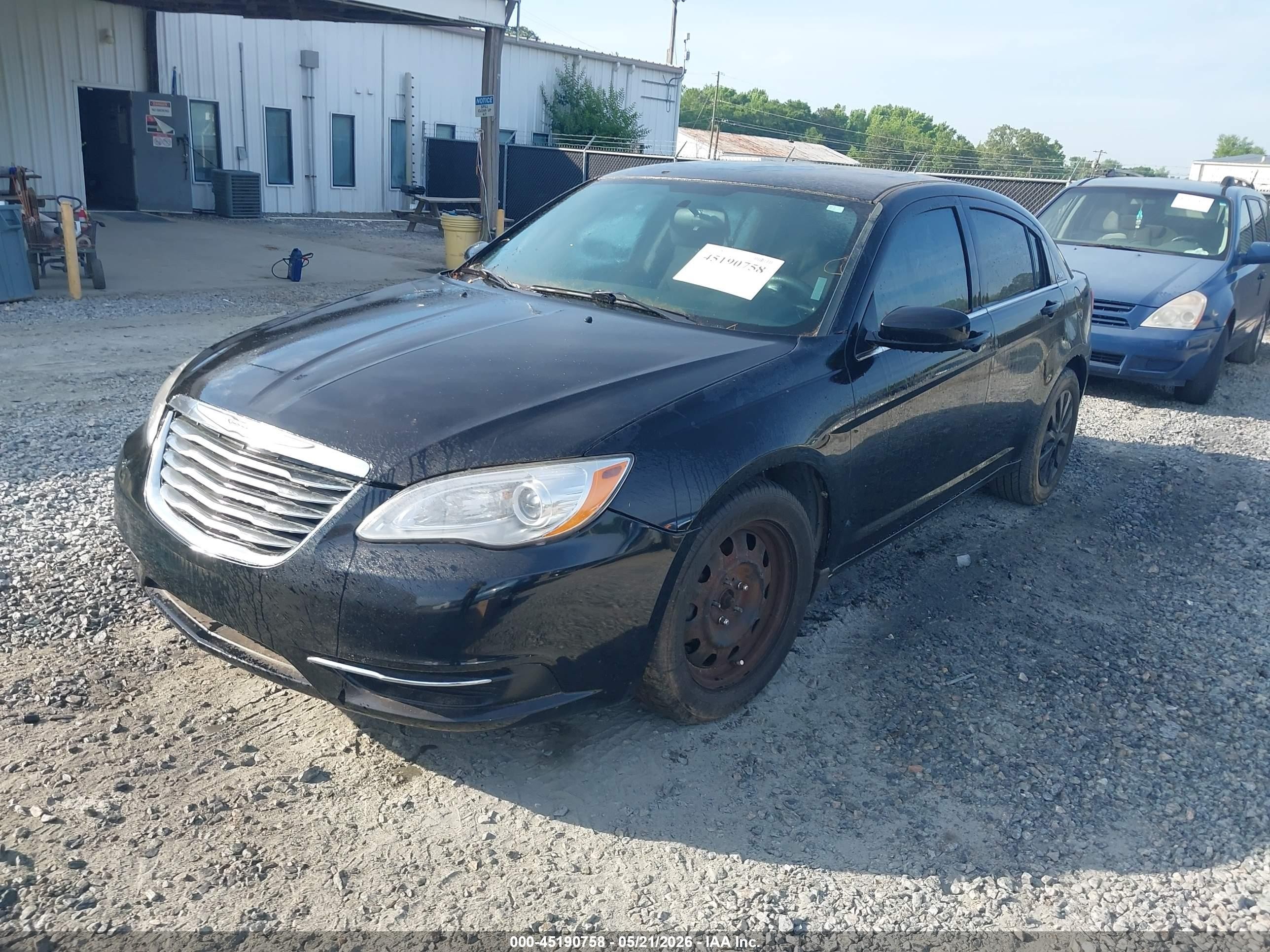 2013 Chrysler 200 Lx Black vin: 1C3CCBAG4DN736948