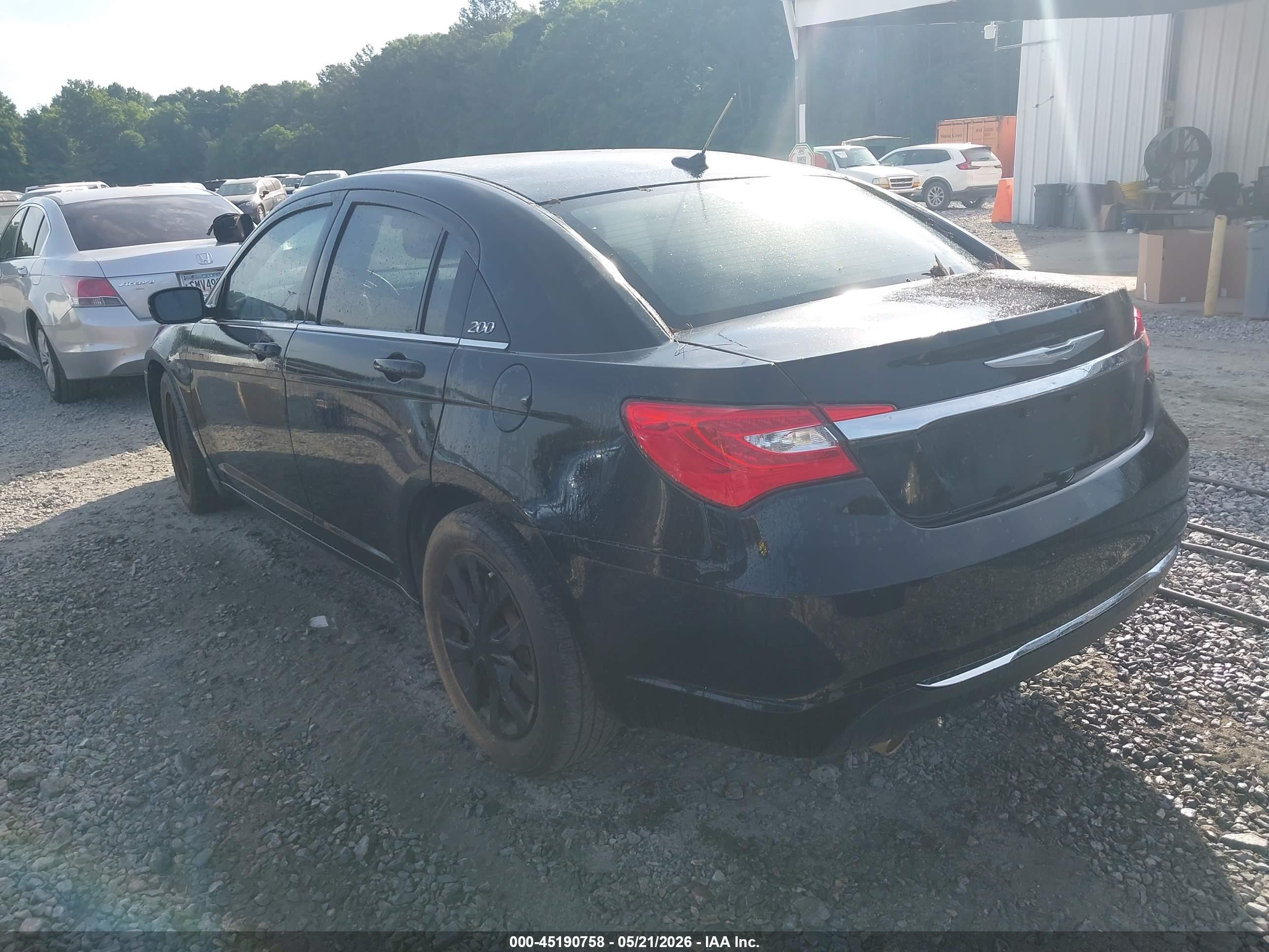 2013 Chrysler 200 Lx Black vin: 1C3CCBAG4DN736948