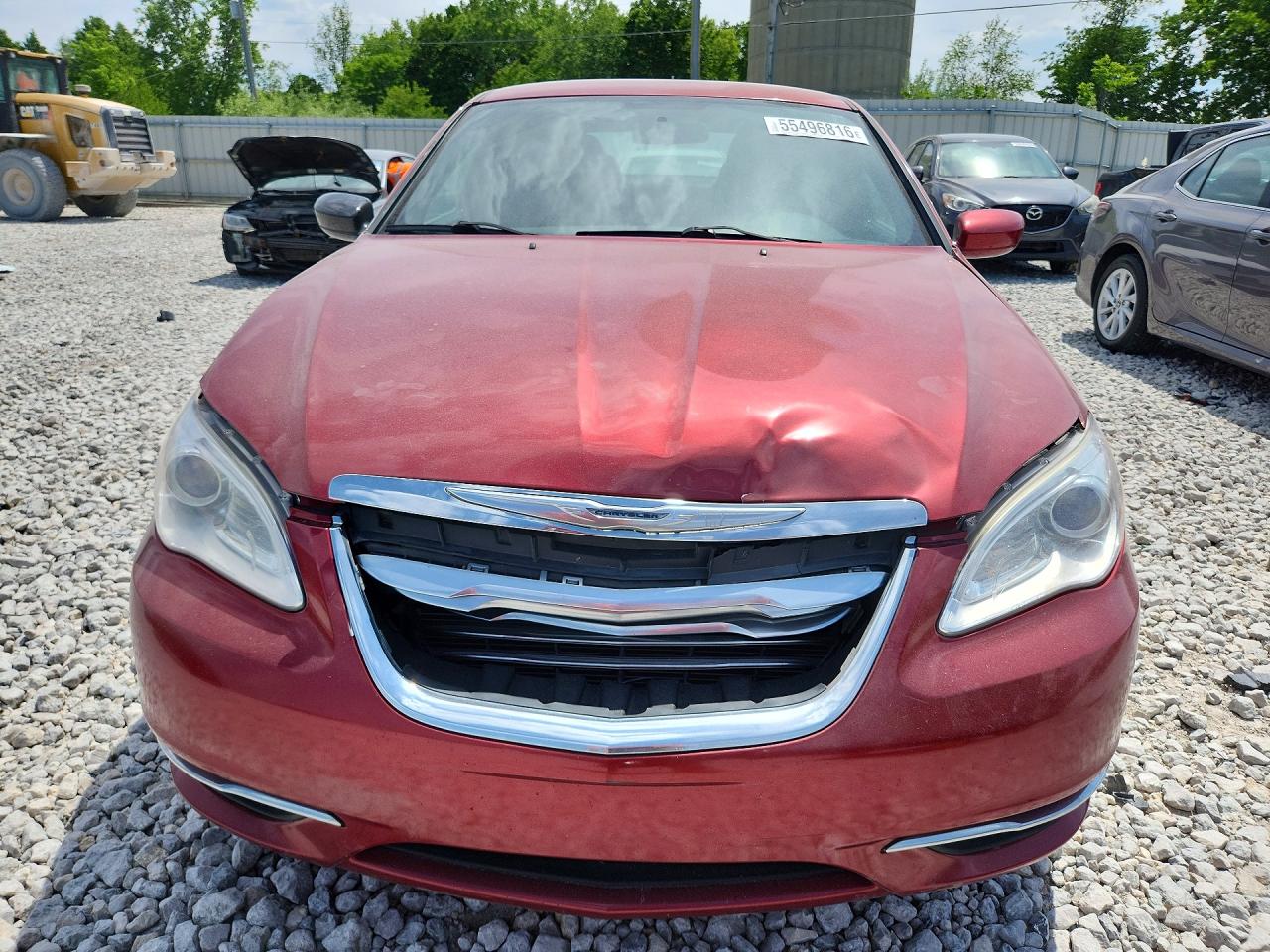 2013 Chrysler 200 Lx Red vin: 1C3CCBAG6DN624734