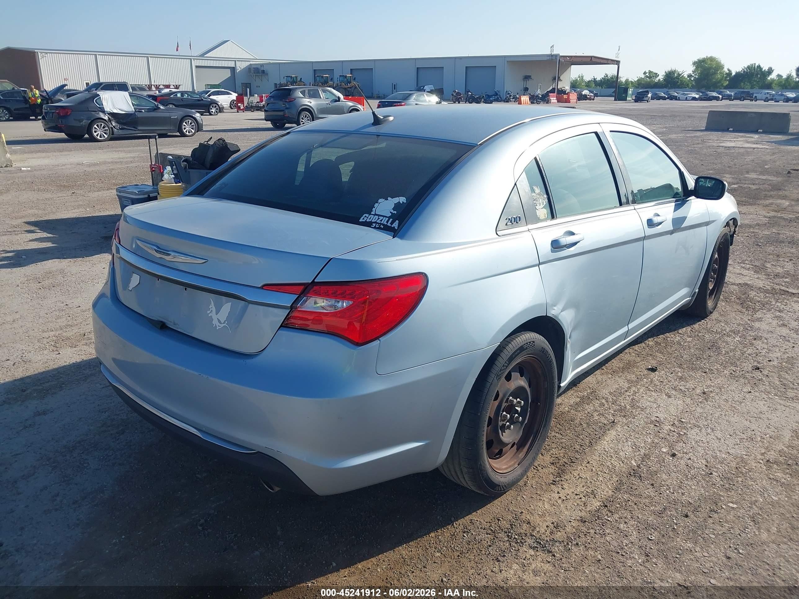 2013 Chrysler 200 Lx Blue vin: 1C3CCBAG6DN738281