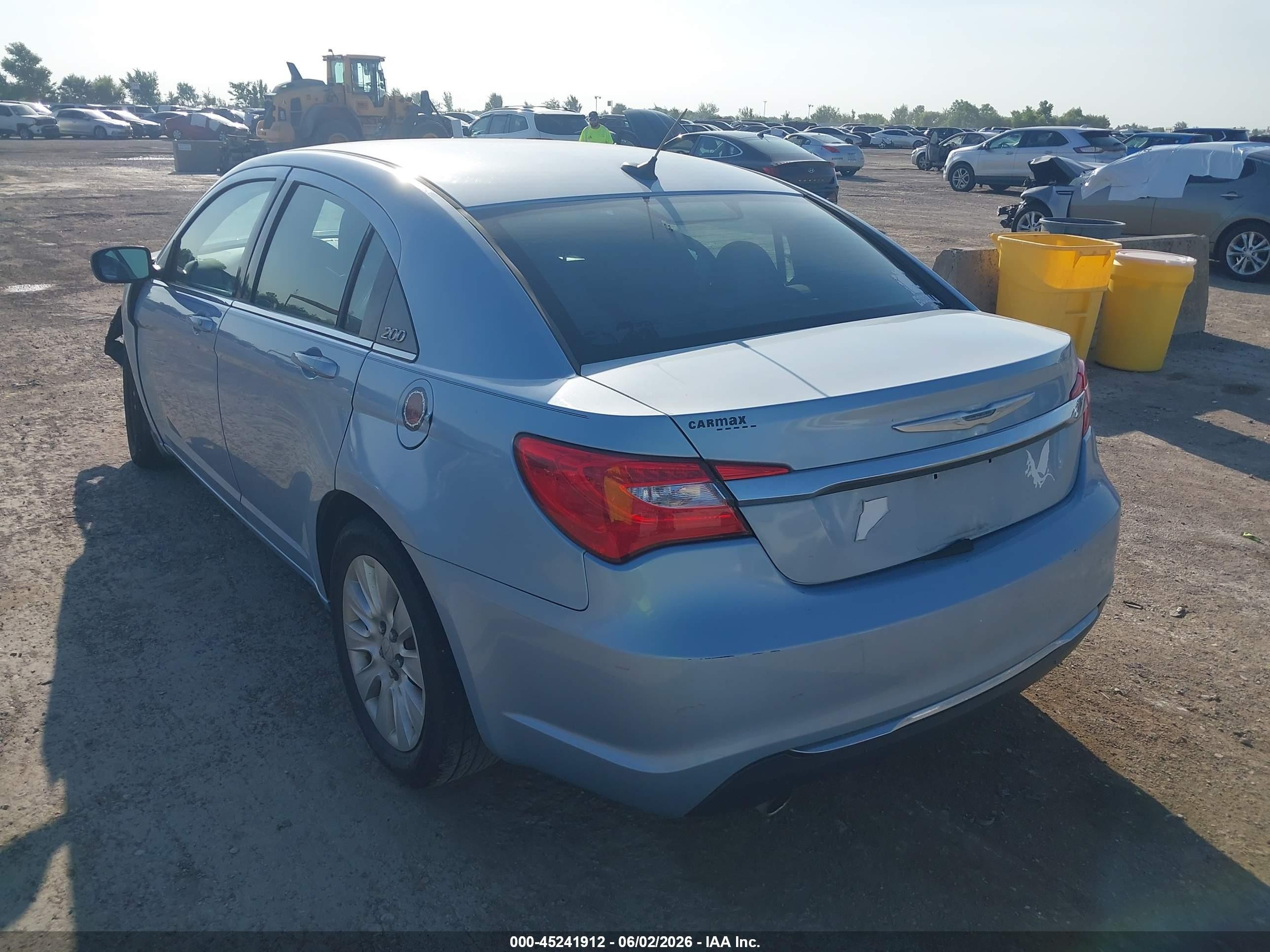2013 Chrysler 200 Lx Blue vin: 1C3CCBAG6DN738281