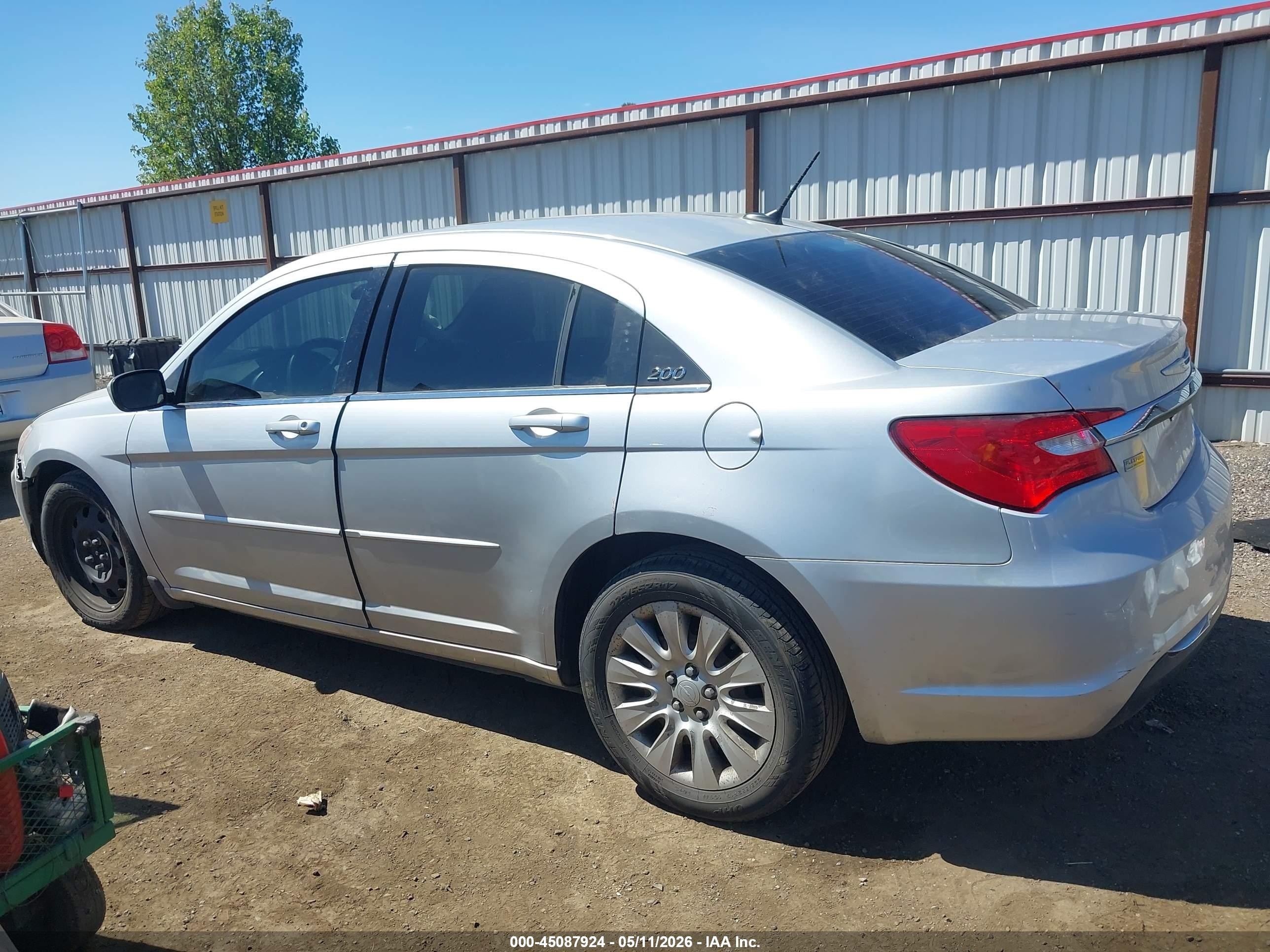 2012 Chrysler 200 Lx Silver vin: 1C3CCBAG7CN246258