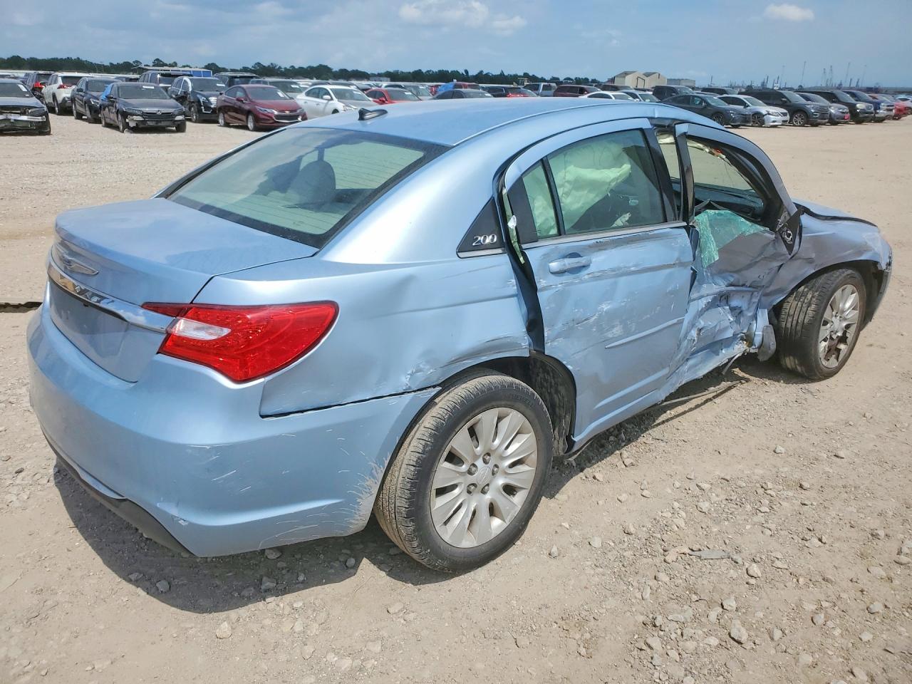 2012 Chrysler 200 Lx Blue vin: 1C3CCBAGXCN316450