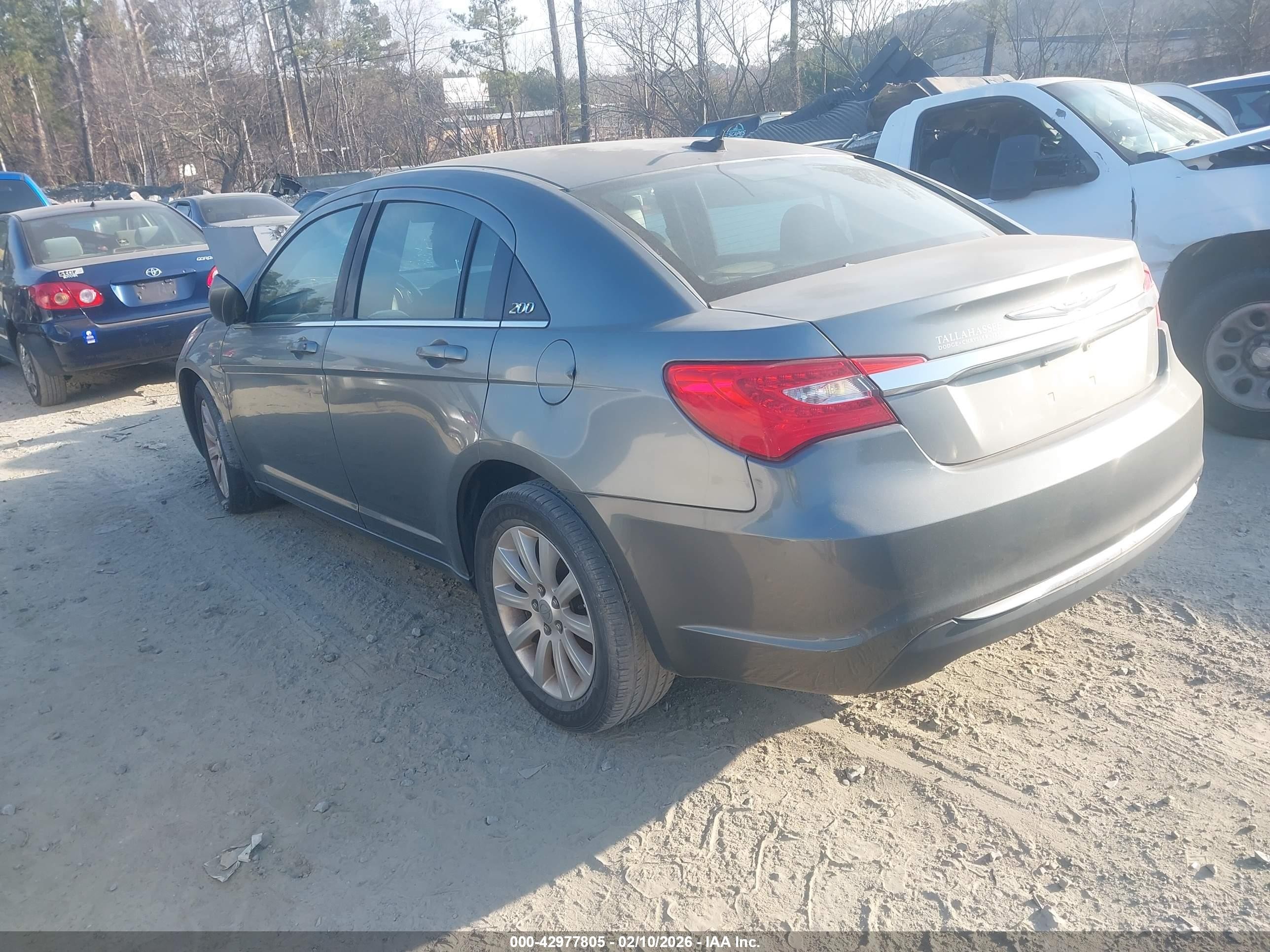 2012 Chrysler 200 Touring Silver vin: 1C3CCBBB0CN113814