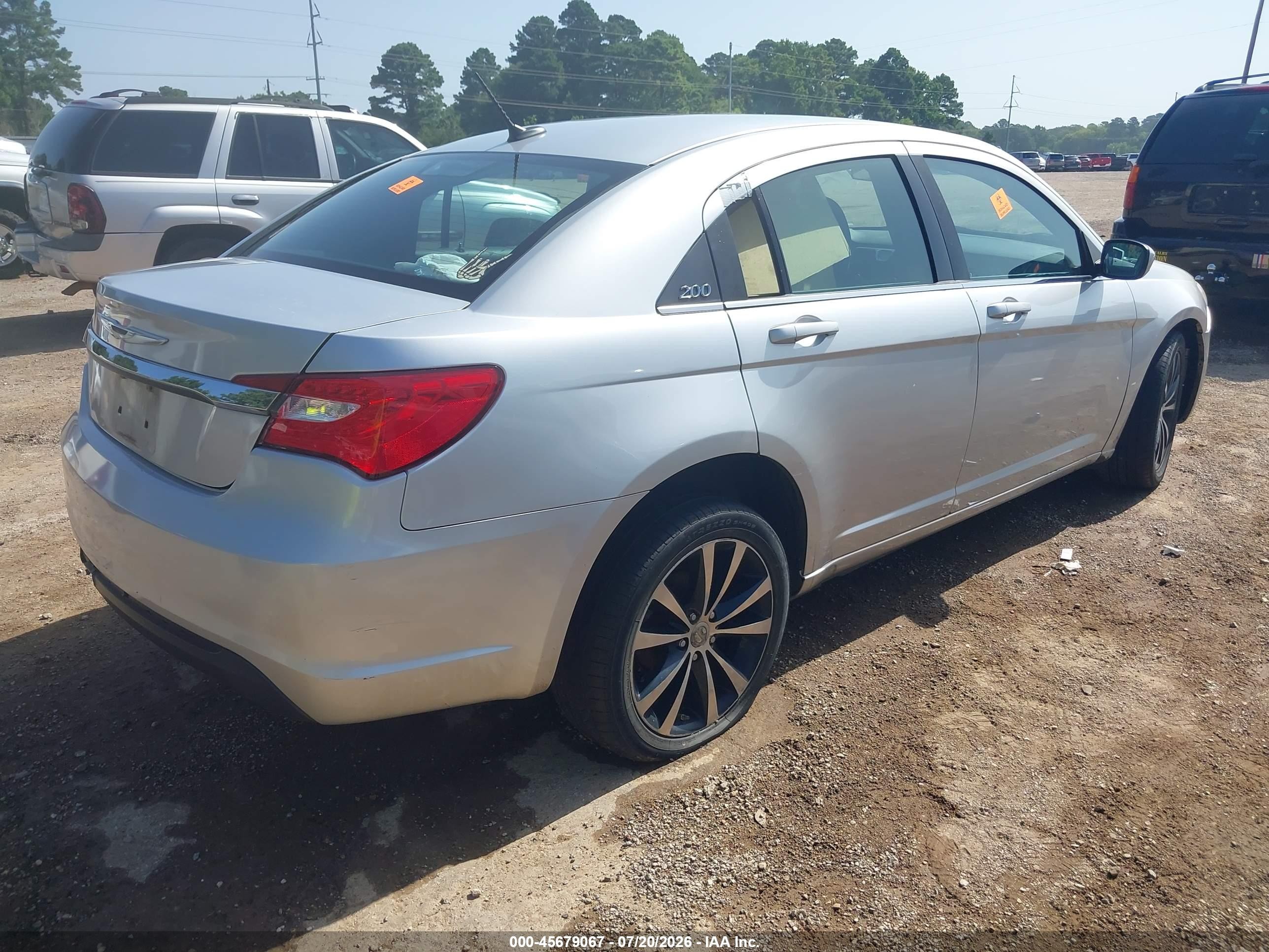 2012 Chrysler 200 Touring Серый vin: 1C3CCBBB0CN146182