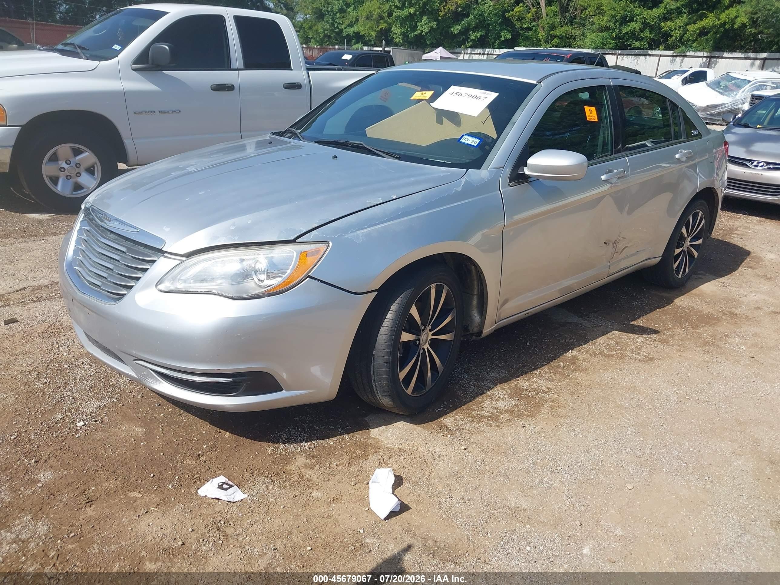 2012 Chrysler 200 Touring Серый vin: 1C3CCBBB0CN146182