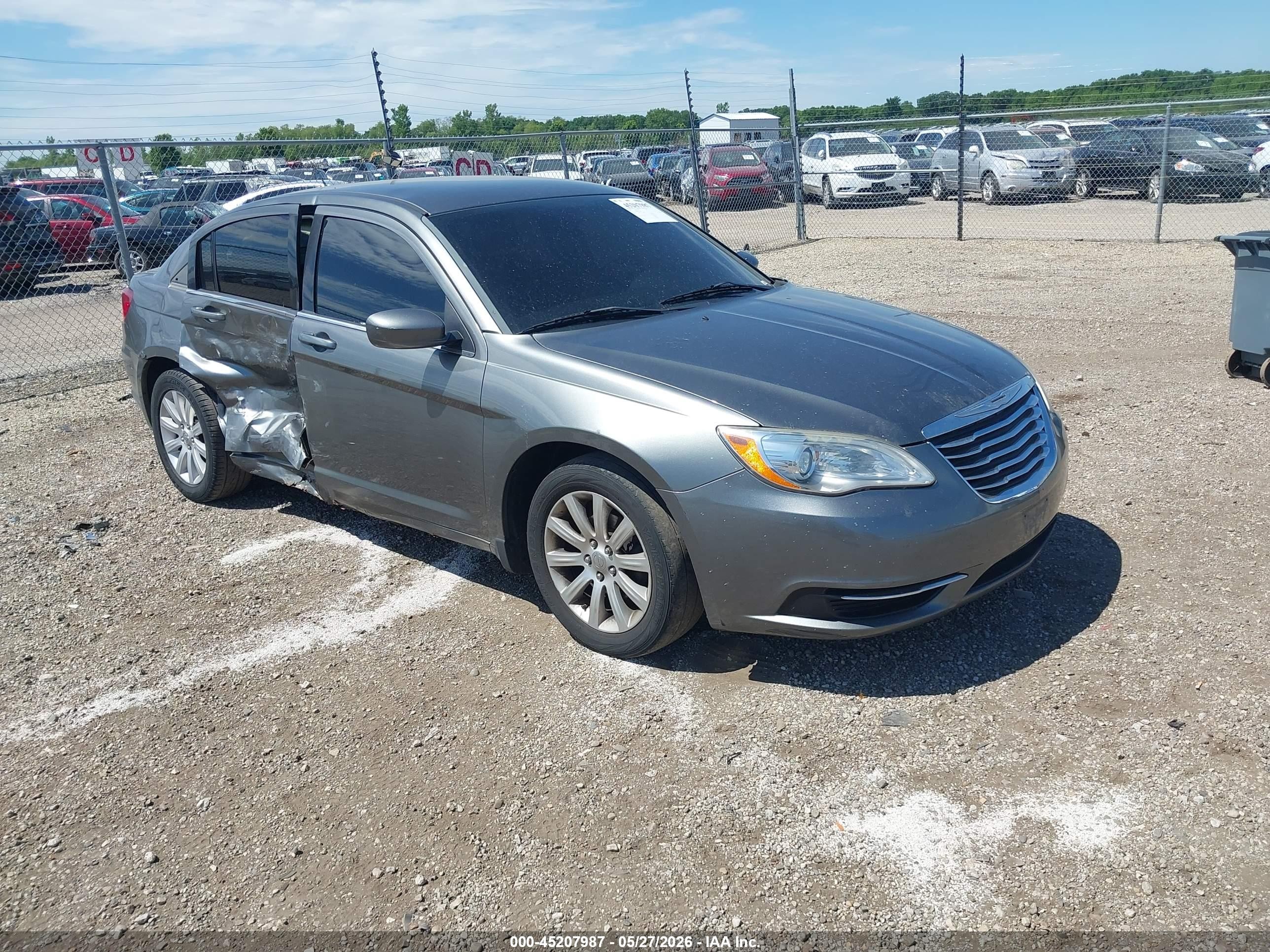 2012 Chrysler 200 Touring Серый vin: 1C3CCBBB0CN172880