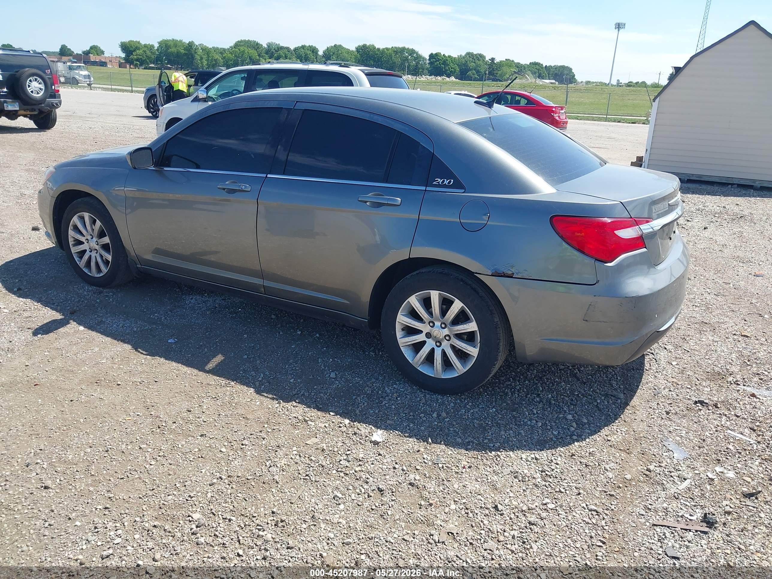 2012 Chrysler 200 Touring Серый vin: 1C3CCBBB0CN172880