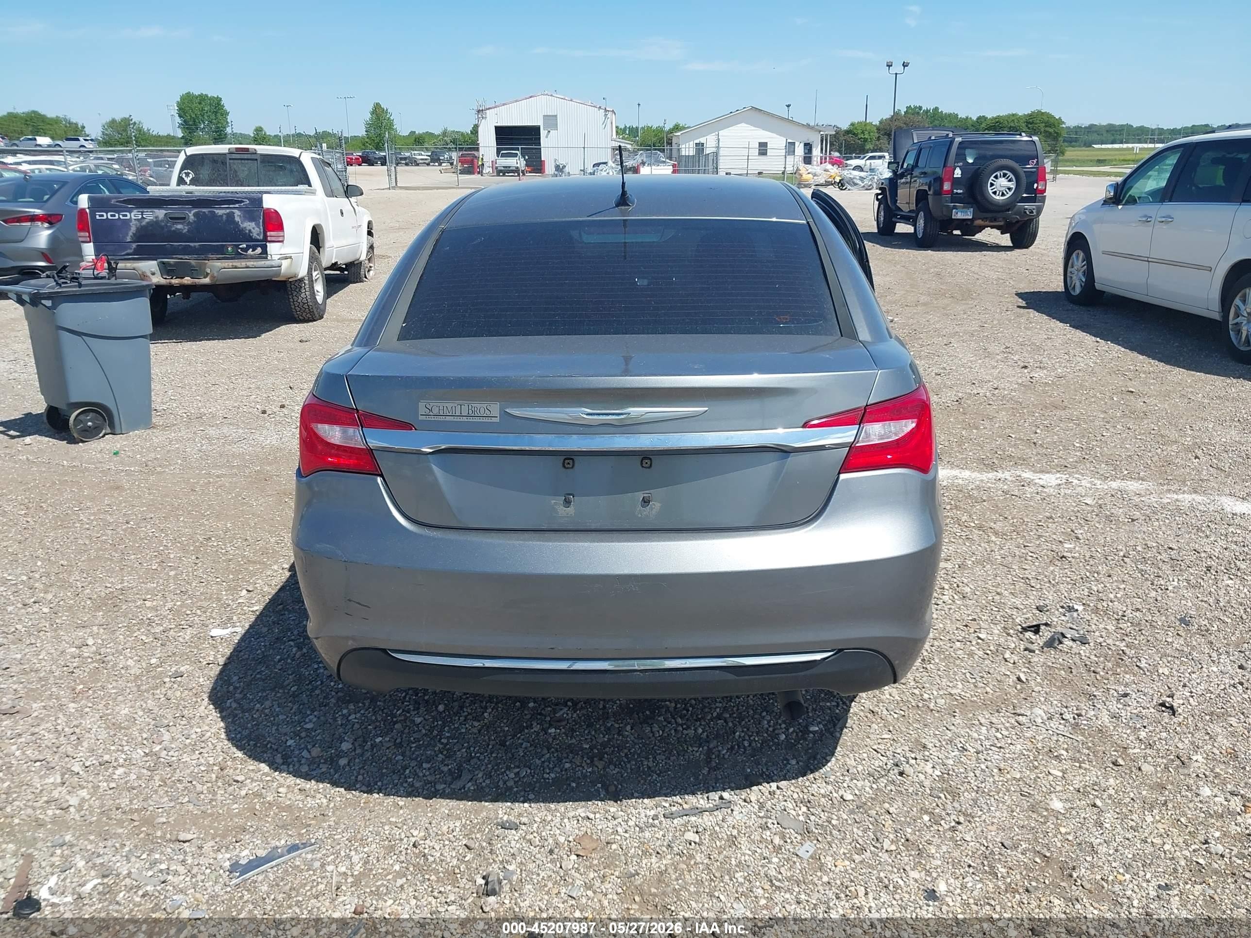 2012 Chrysler 200 Touring Серый vin: 1C3CCBBB0CN172880