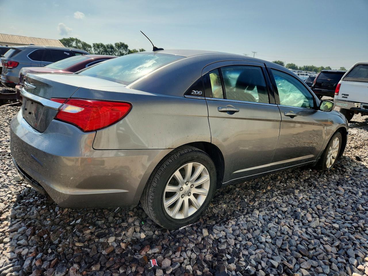 2012 Chrysler 200 Touring Gray vin: 1C3CCBBB0CN176072
