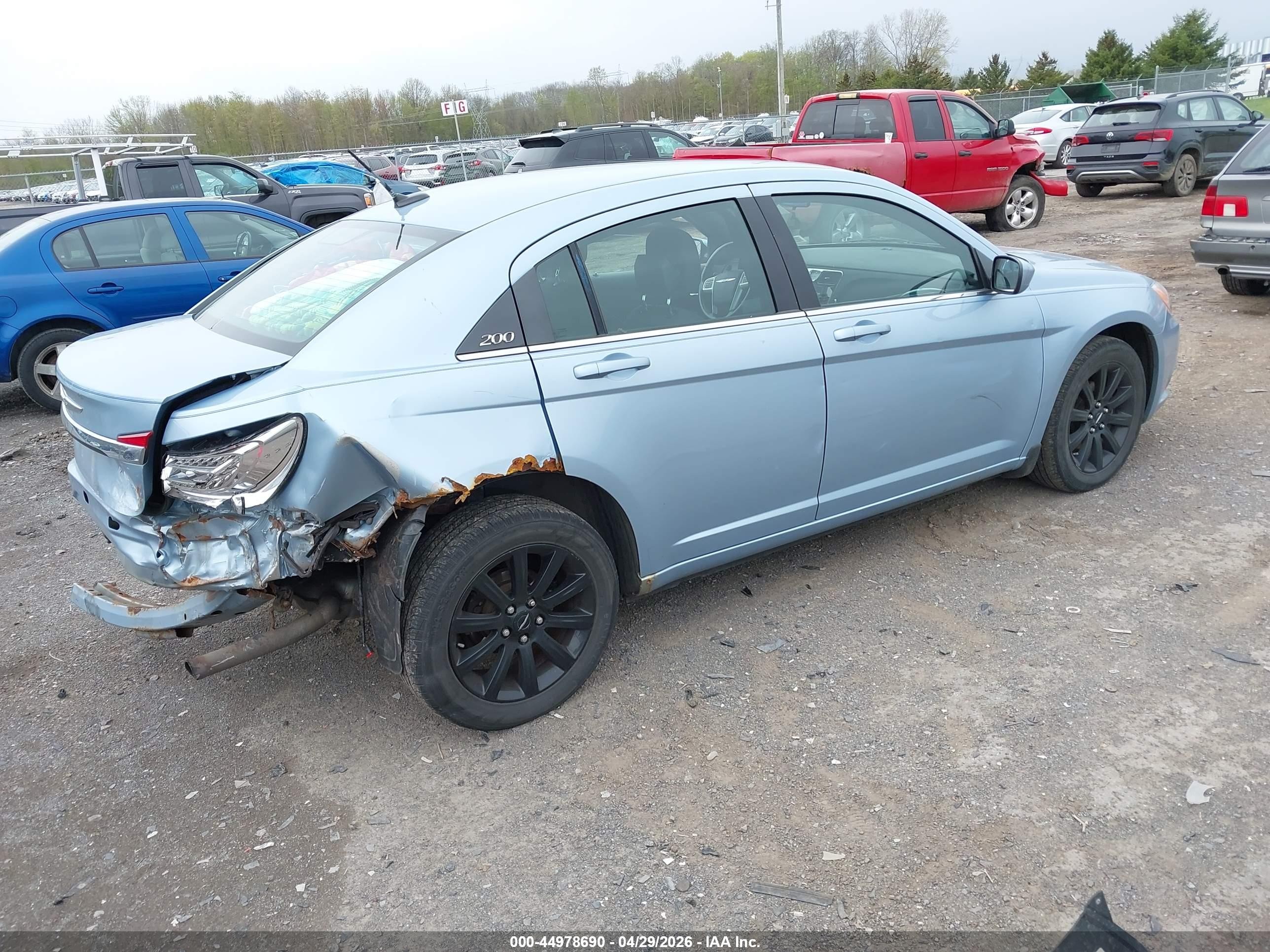 2012 Chrysler 200 Touring Blue vin: 1C3CCBBB0CN214710