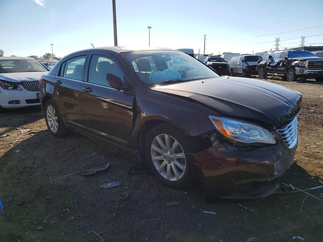 2013 Chrysler 200 Touring Brown vin: 1C3CCBBB0DN539634
