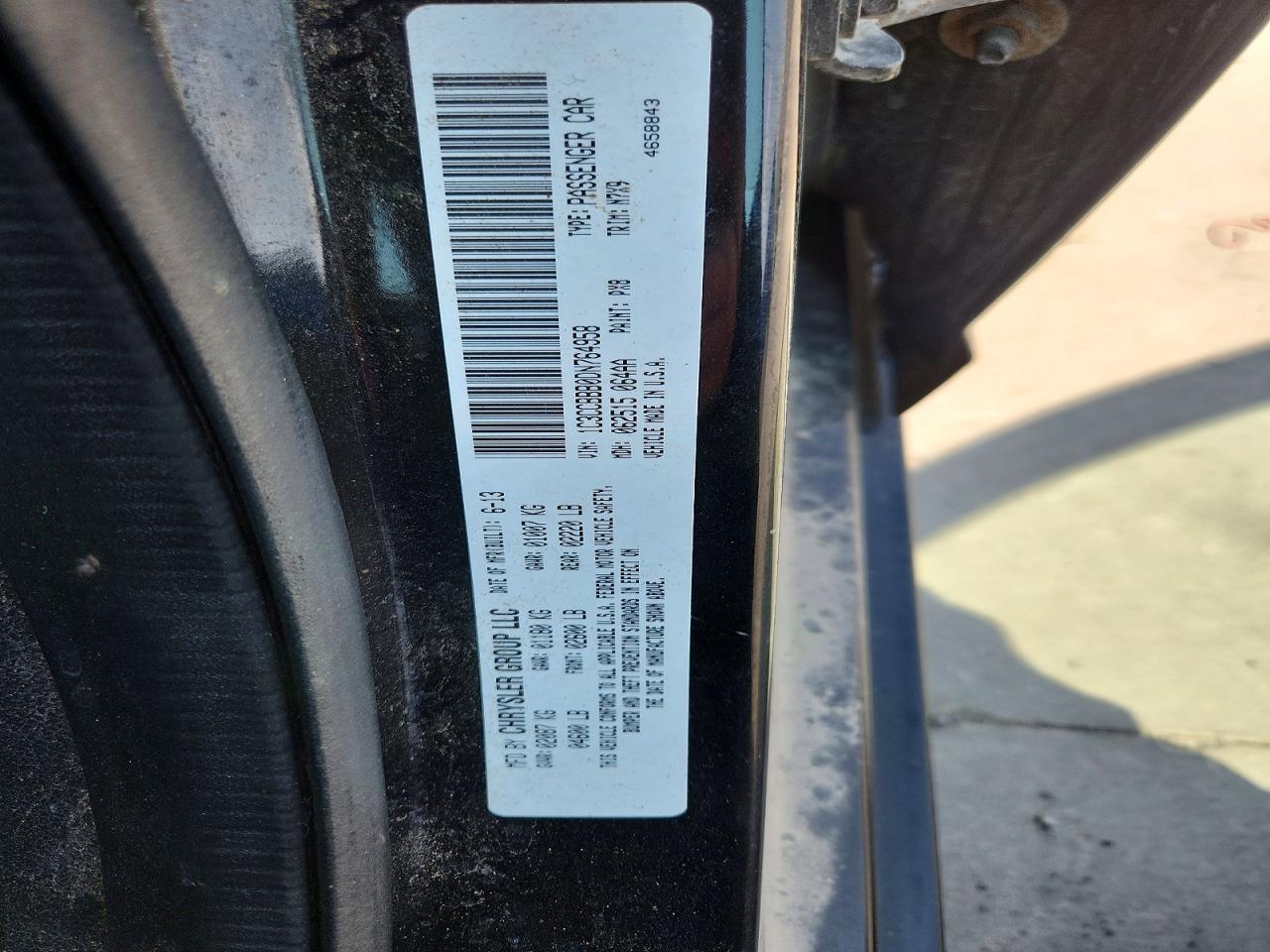 2013 Chrysler 200 Touring Black vin: 1C3CCBBB0DN764958