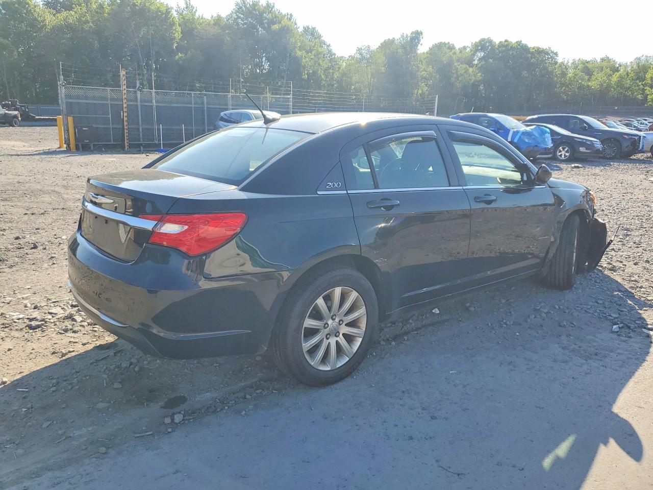2012 Chrysler 200 Touring Black vin: 1C3CCBBB1CN120366